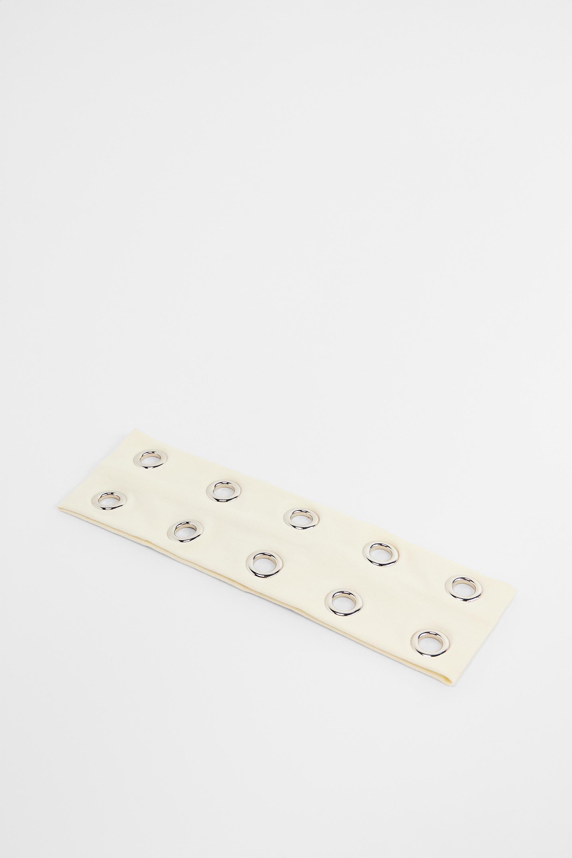 Cream Uo Eyelet Headband, CREME, medium