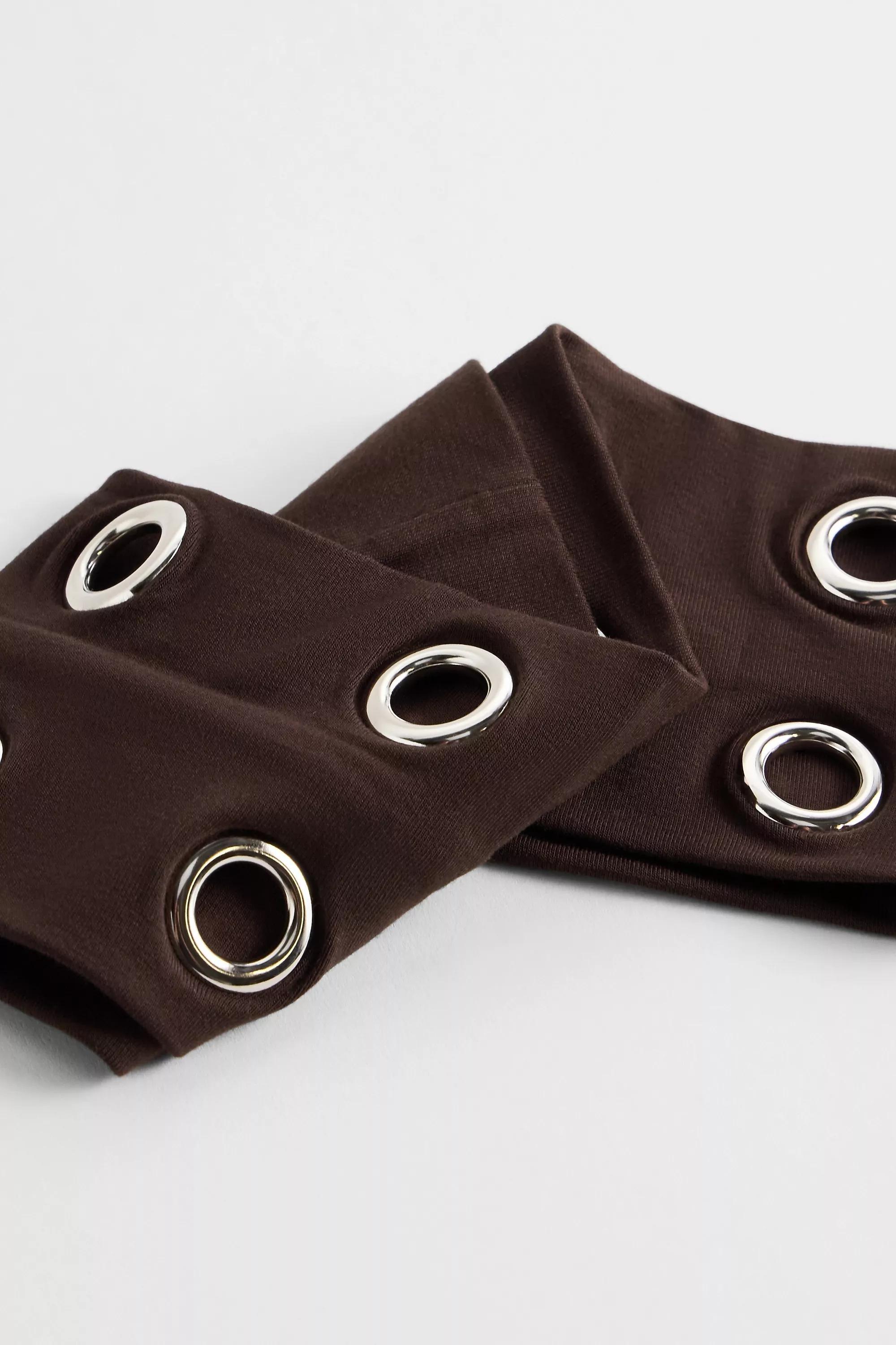 Brown Uo Eyelet Headband, CHOC, large image number 2