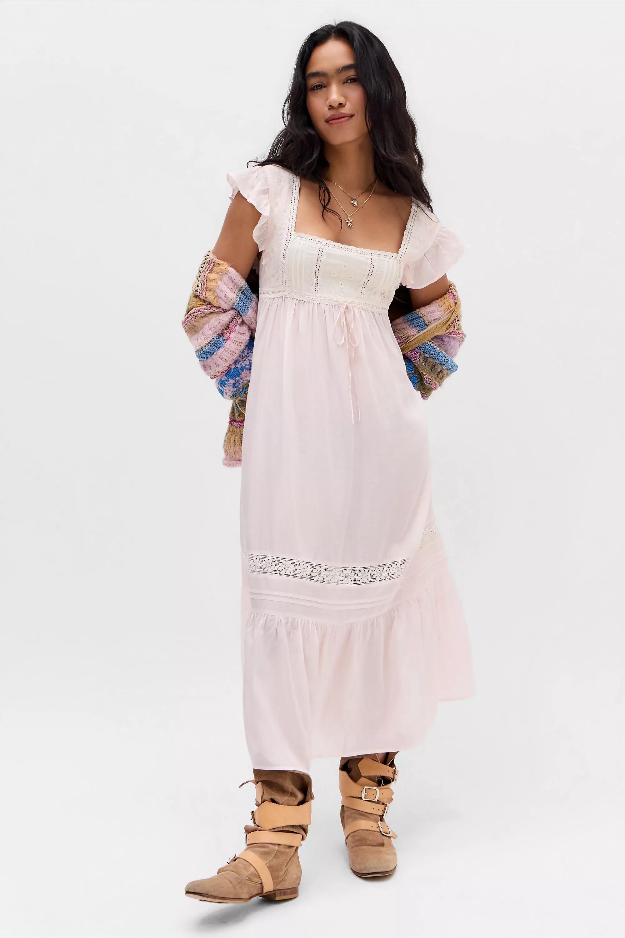 Pink Kimchi Blue Aurelia Midi Nightie, PINK, large image number 0