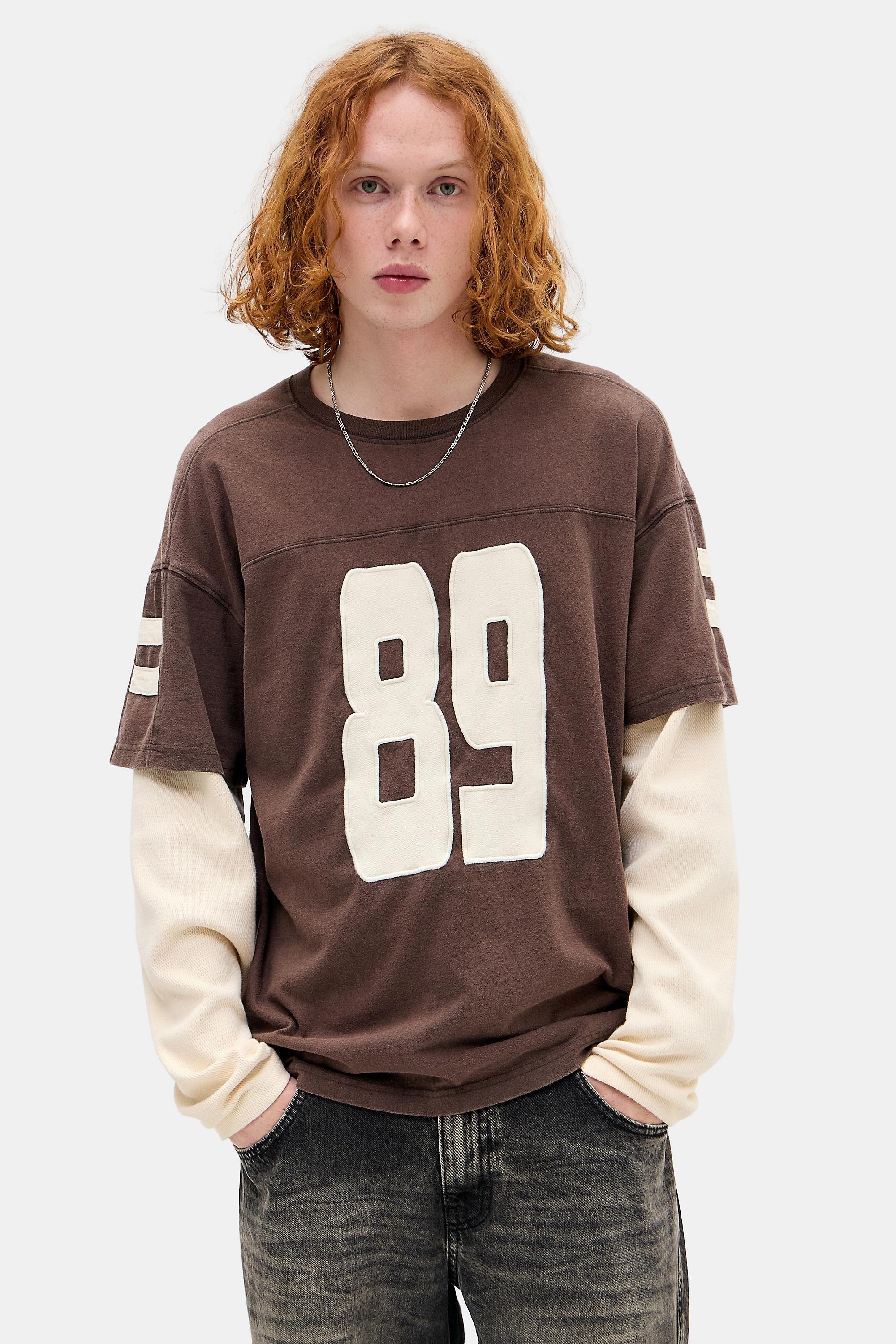 Brown Bdg Brown Motorbike Double Layer T-Shirt, BRN, large image number 0