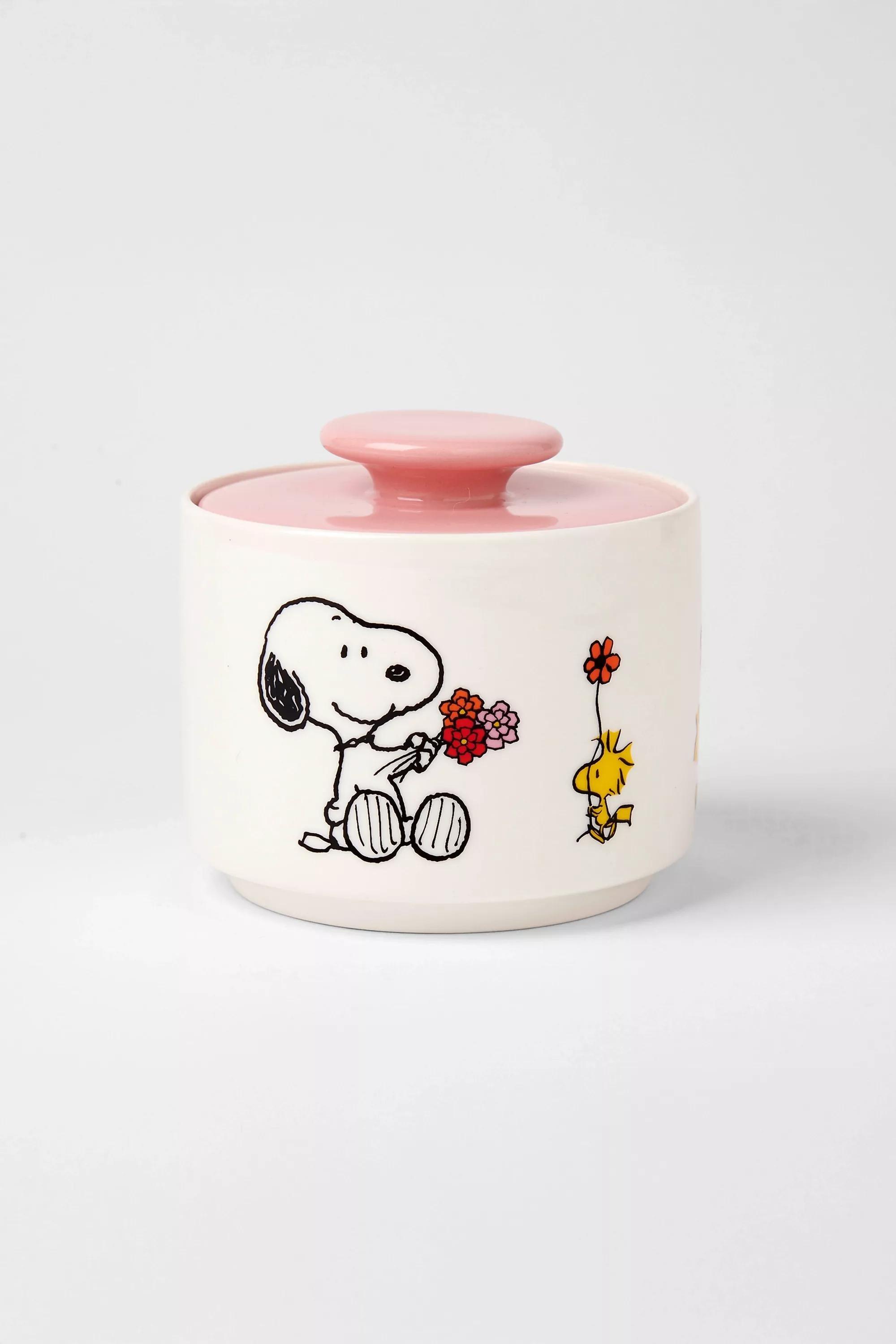Pink Peanuts Snoopy Love Candy Jar, PINK, medium