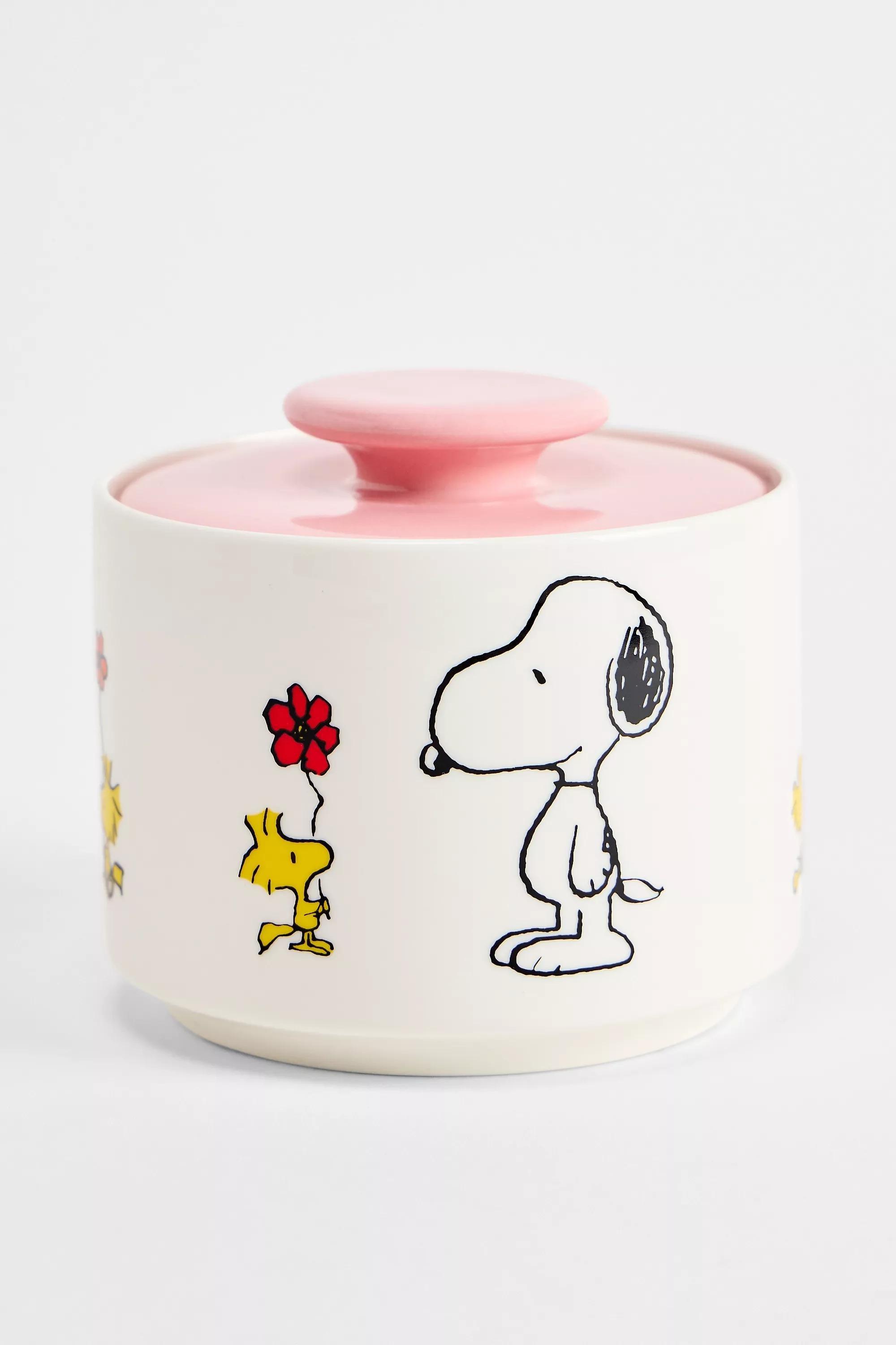 Pink Peanuts Snoopy Love Candy Jar, PINK, medium
