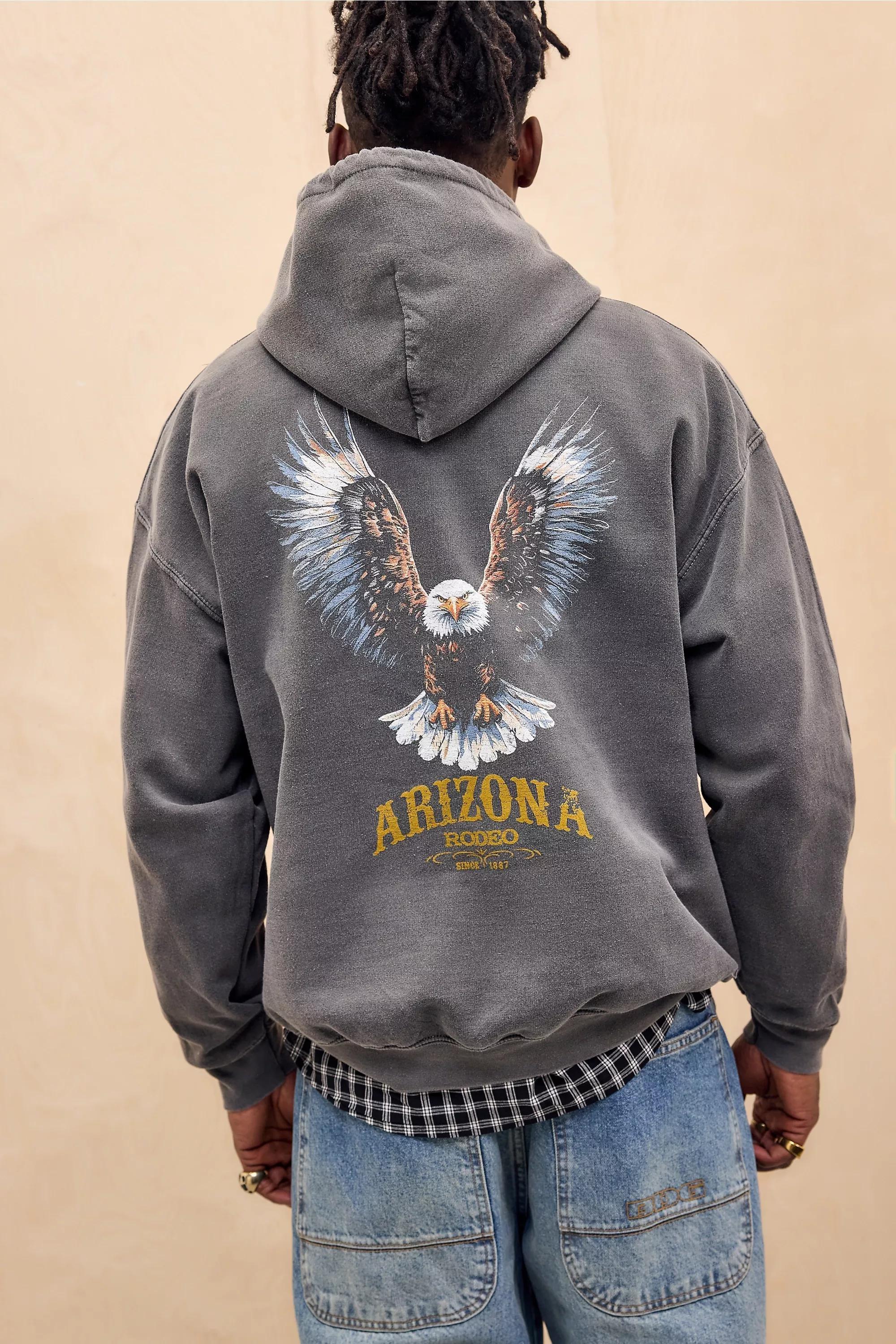 BLACK UO Arizona Eagle Hoodie, BLK, large image number 0