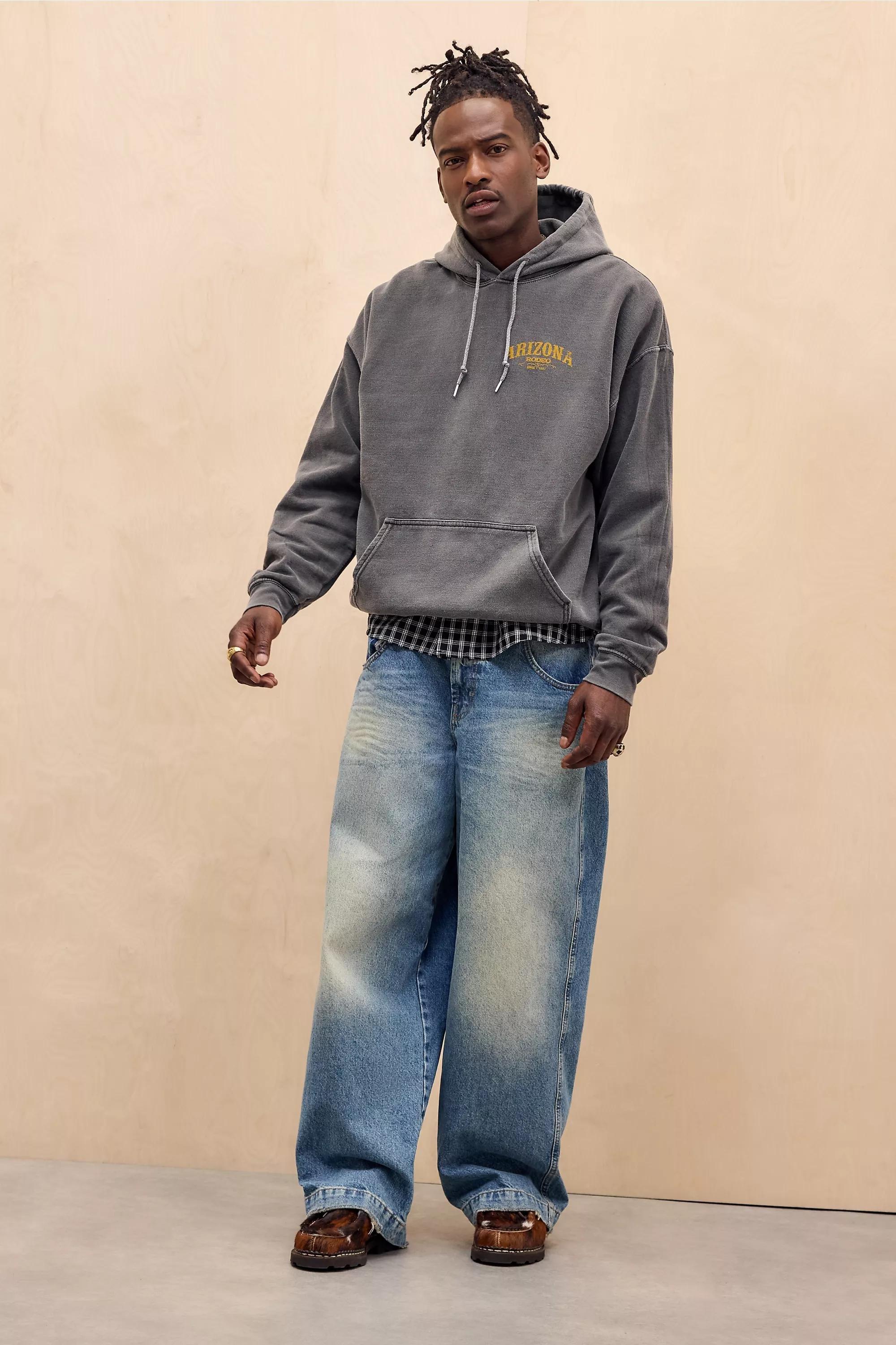 BLACK UO Arizona Eagle Hoodie, BLK, large image number 3