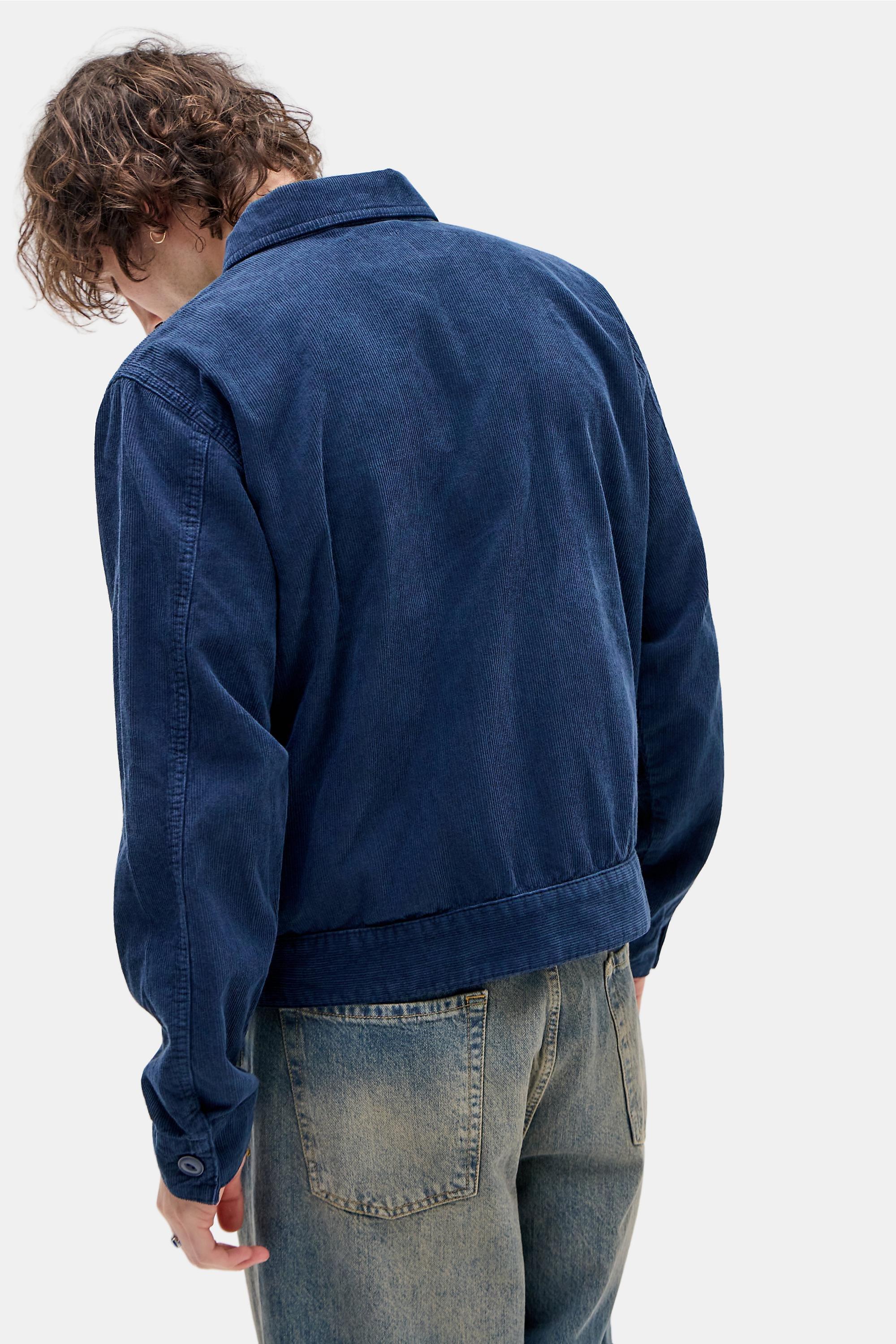 Navy BDG Navy Corduroy Mechanic Jacket, NAVY, large image number 3