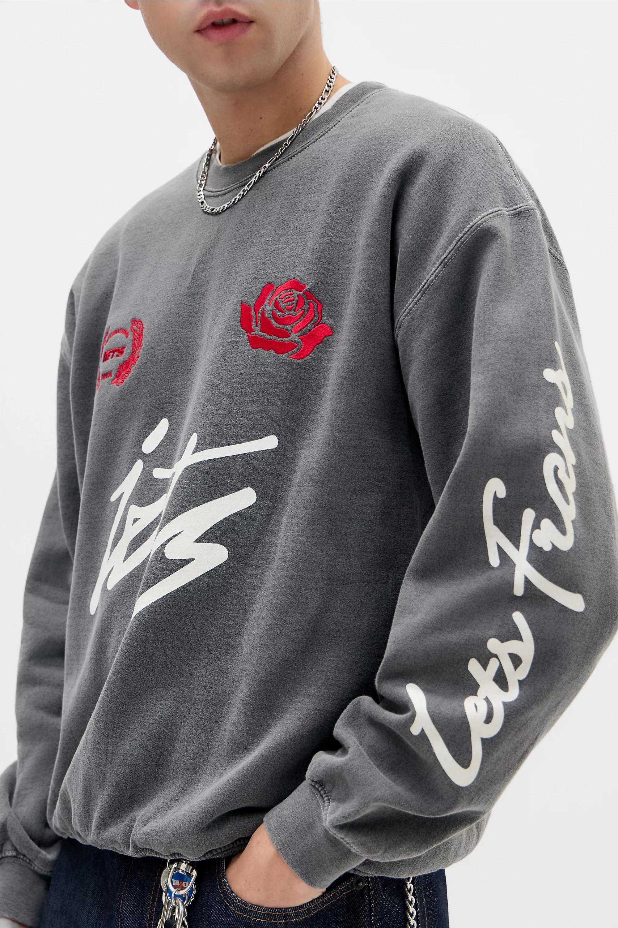 BLACK iets frans... Washed Black Sporty Sweatshirt, BLK, large image number 2