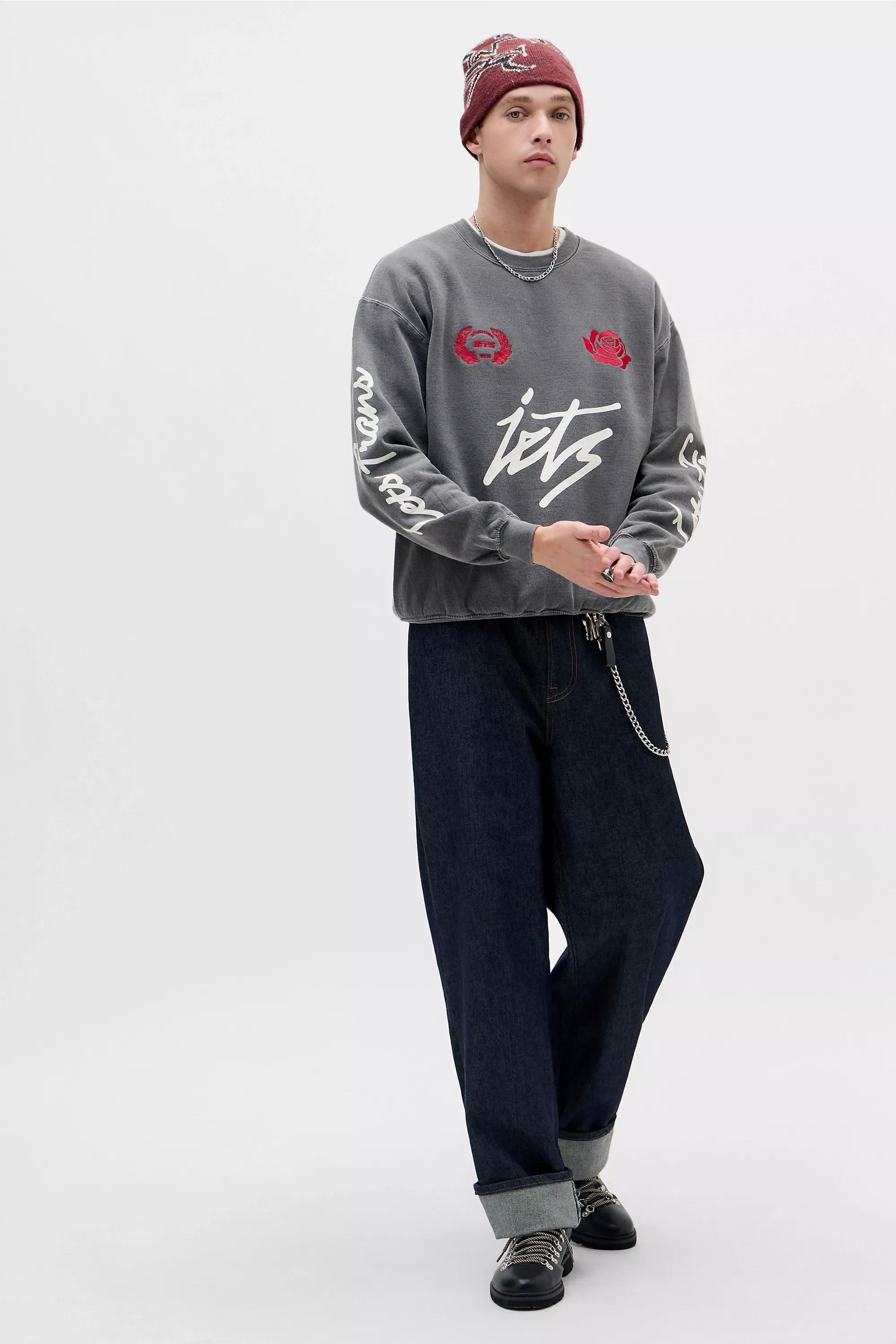 BLACK iets frans... Washed Black Sporty Sweatshirt, BLK, large image number 3