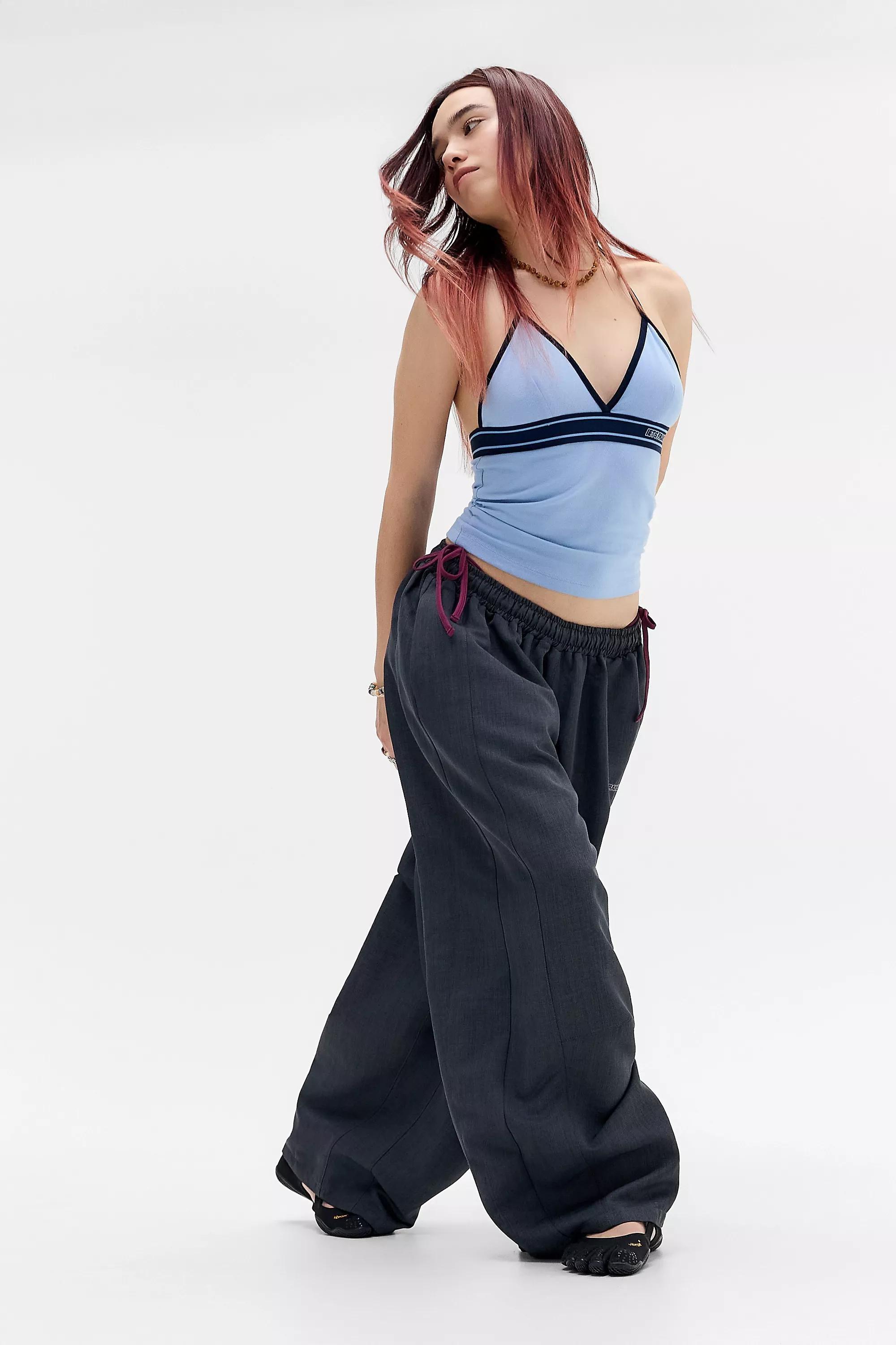 Blue Iets Frans... Tyla Logo Halter Top, LT BLUE, medium