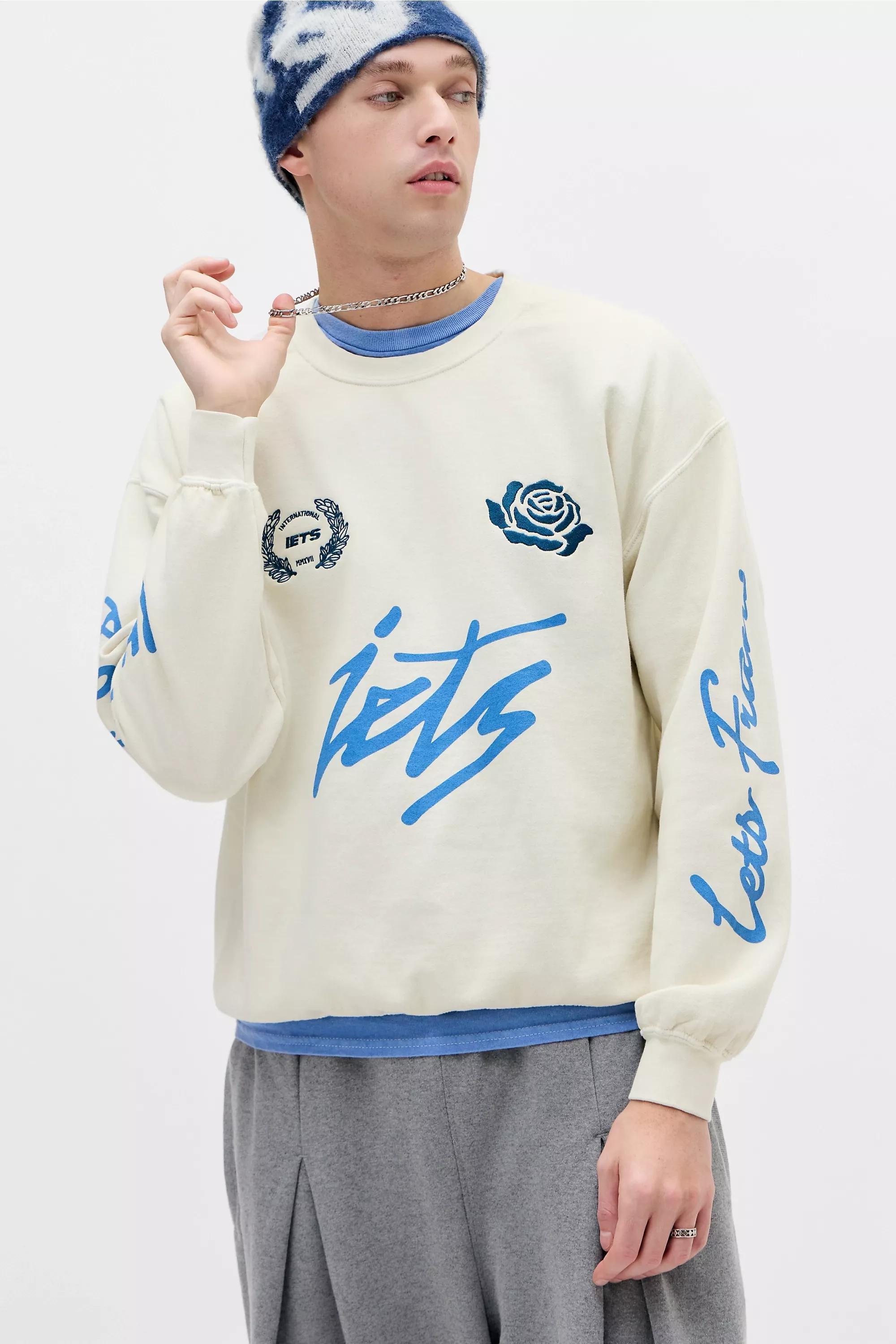 White iets frans... Ecru Sporty Sweatshirt, CREME, large image number 0