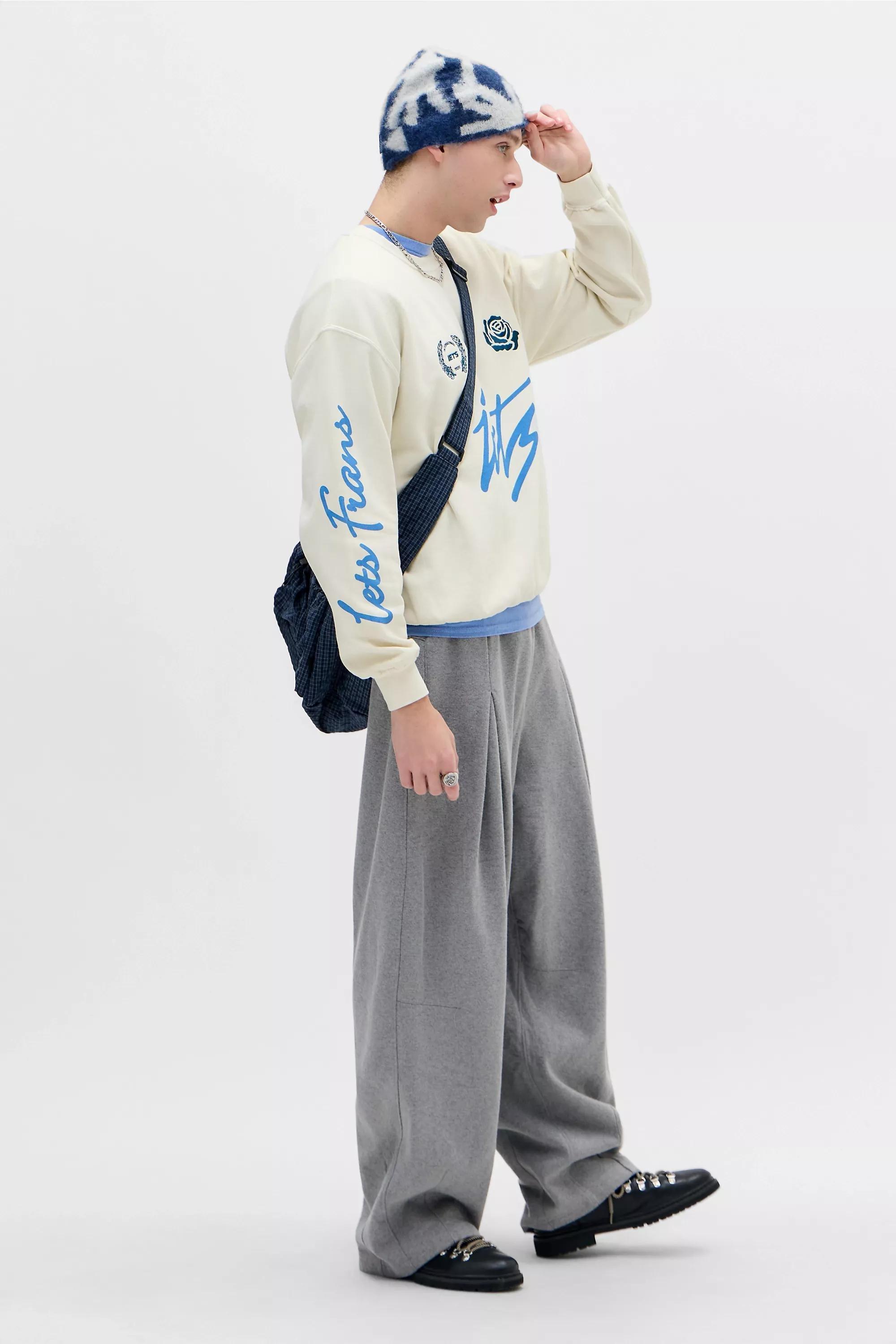 White iets frans... Ecru Sporty Sweatshirt, CREME, large image number 2