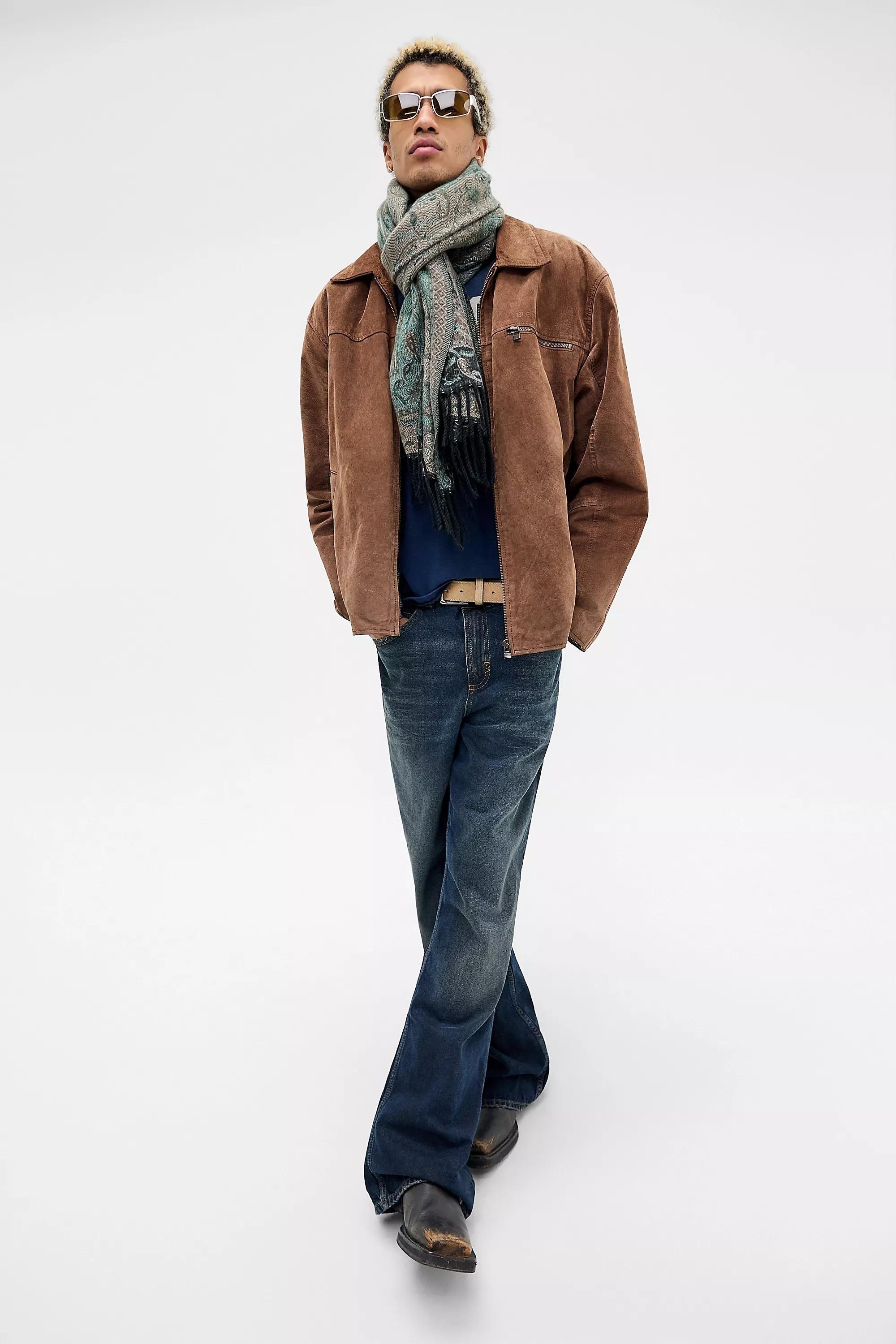 Blue Bdg Dillan Flared Jeans, BLUE, large image number 5