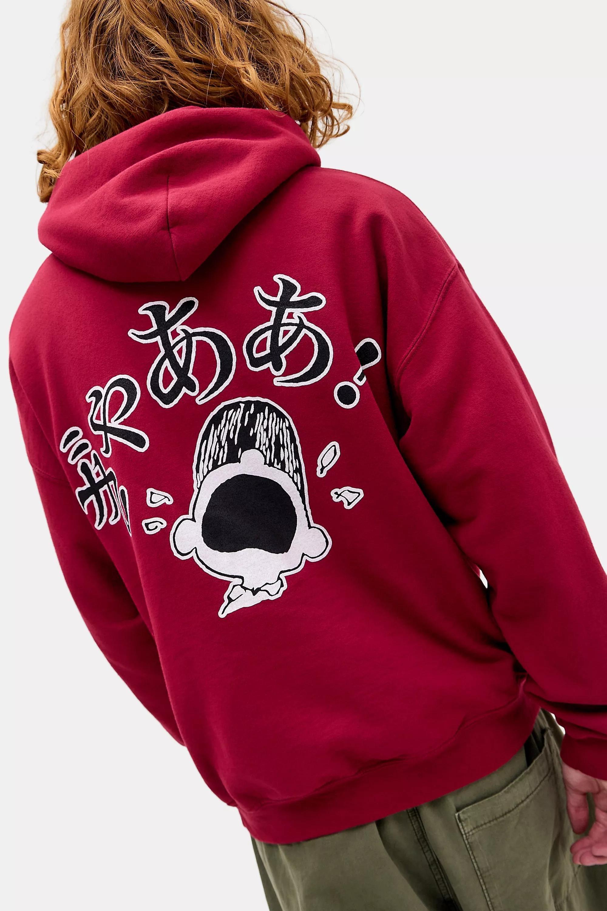 Red Uo Red Snoopy Hoodie, RED, large image number 0