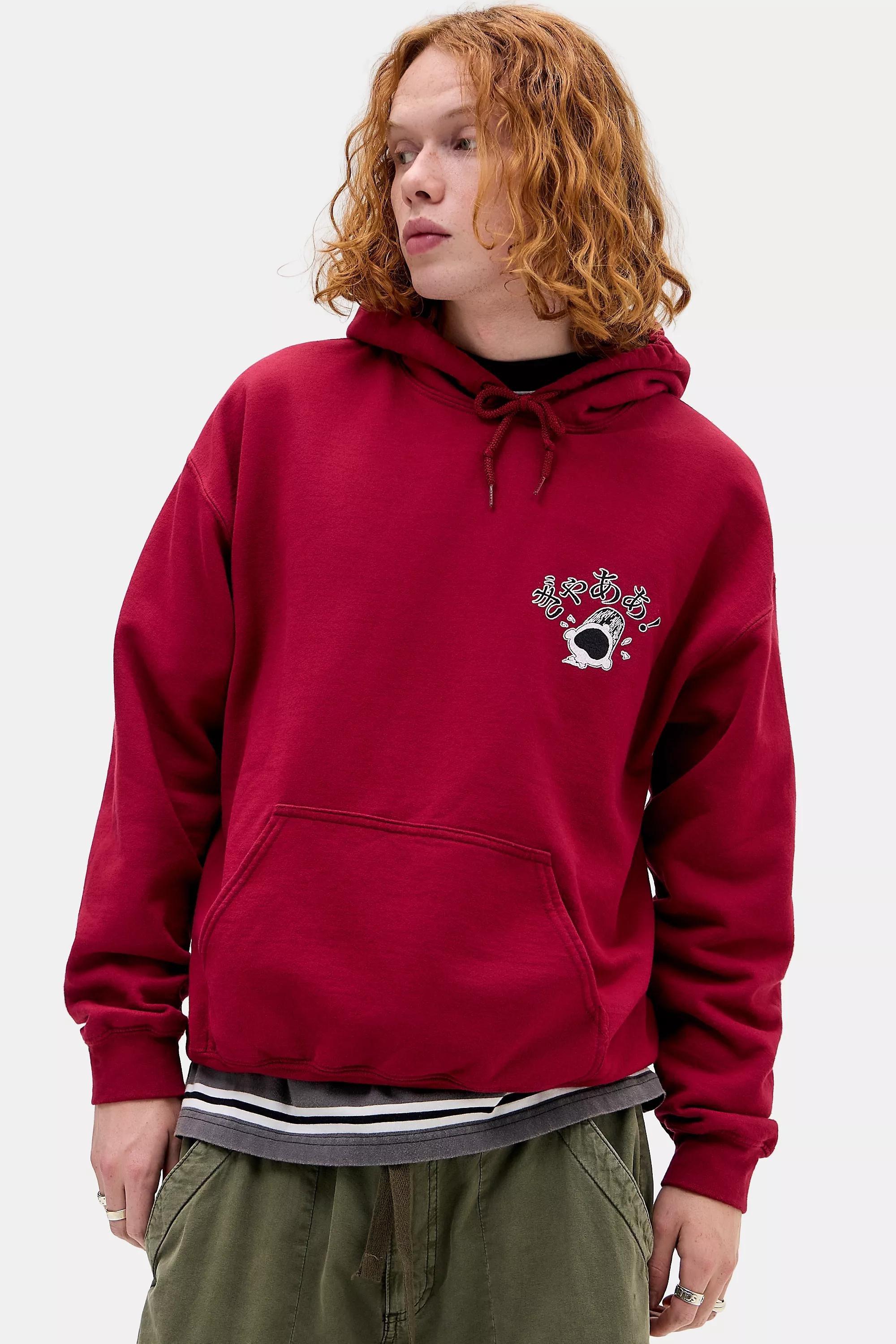 Red Uo Red Snoopy Hoodie, RED, large image number 1