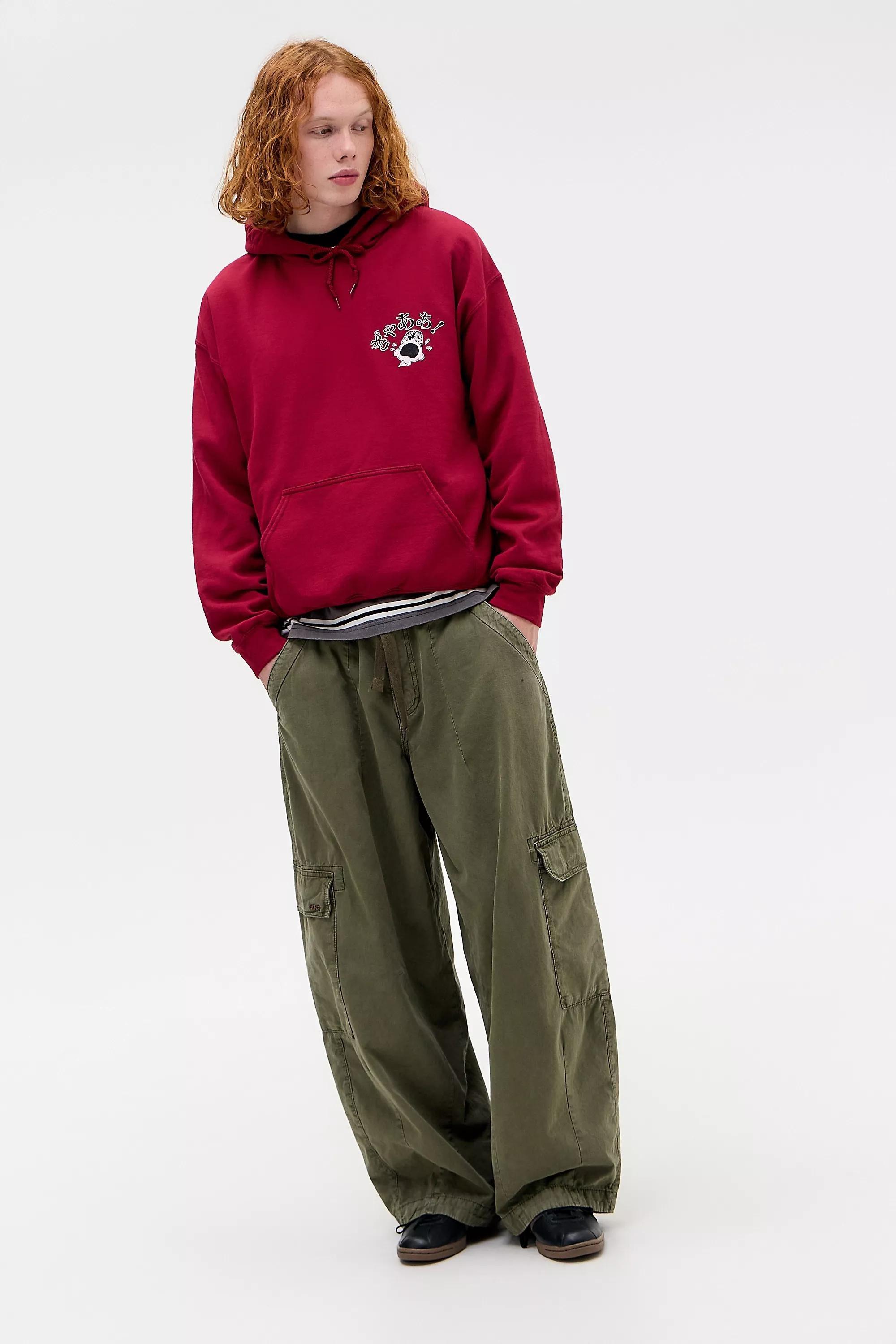 Red Uo Red Snoopy Hoodie, RED, large image number 2