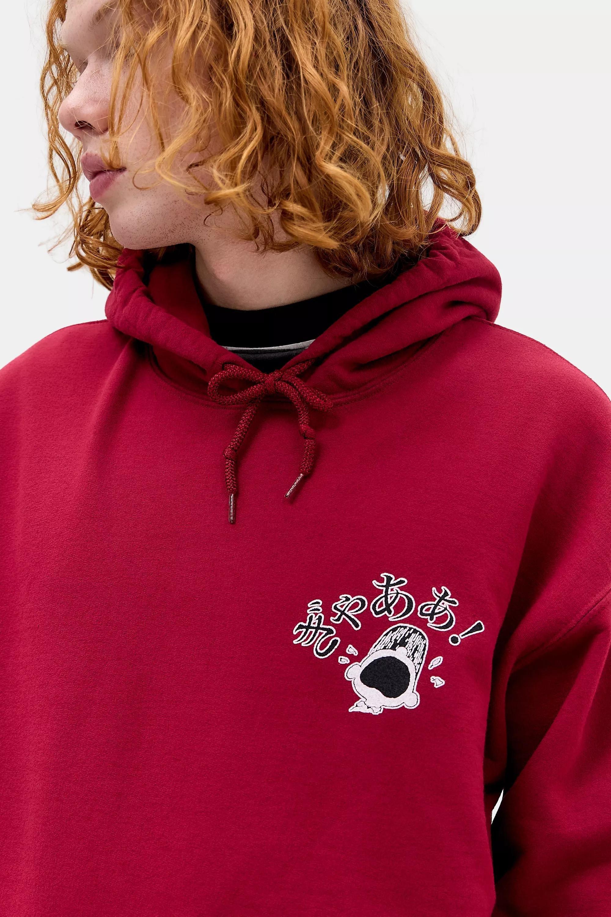 Red Uo Red Snoopy Hoodie, RED, large image number 3