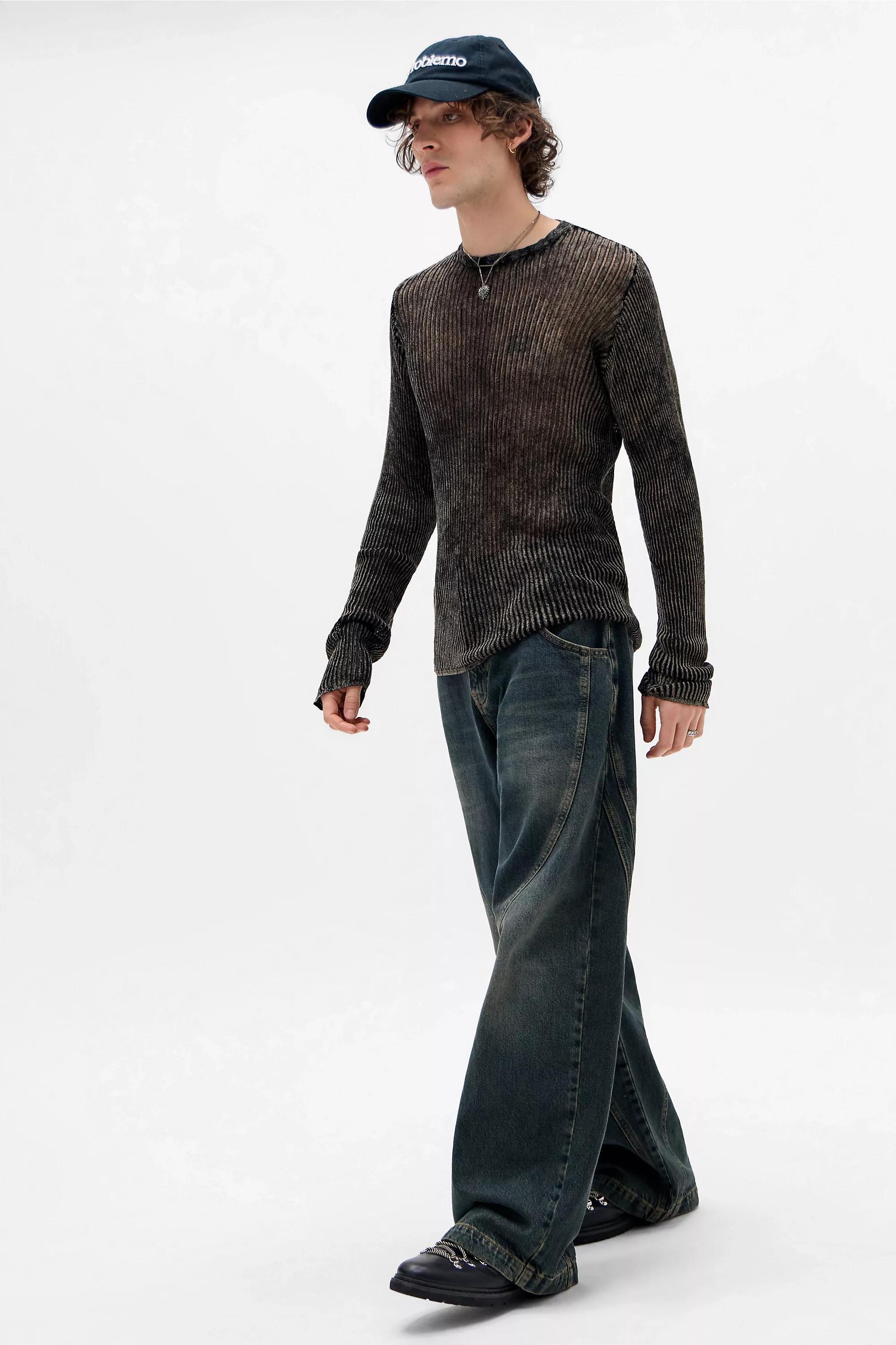 Blue Bdg Neo Green Tint Twist Jeans, BLUE, large image number 1