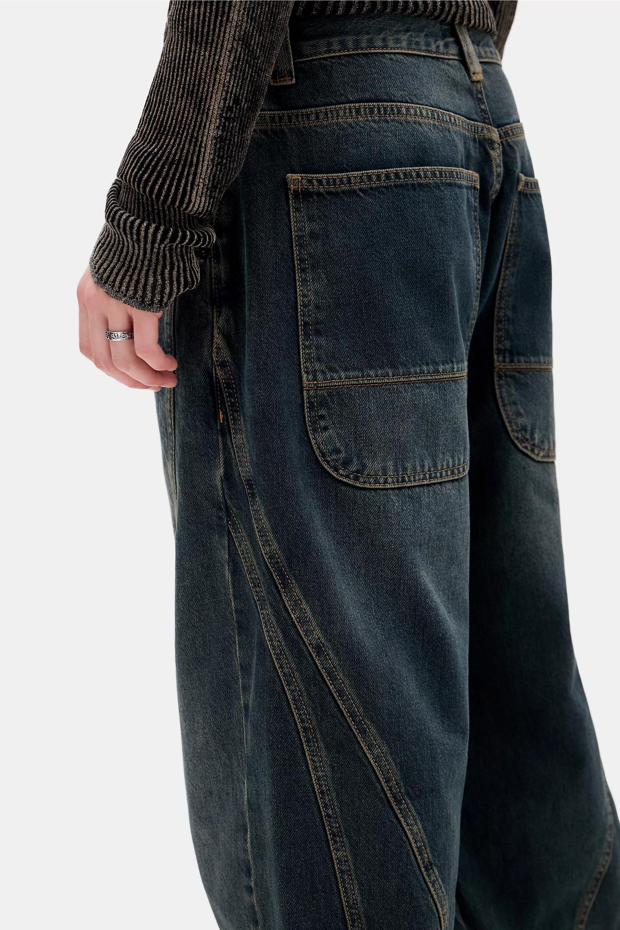 Blue Bdg Neo Green Tint Twist Jeans, BLUE, large image number 2