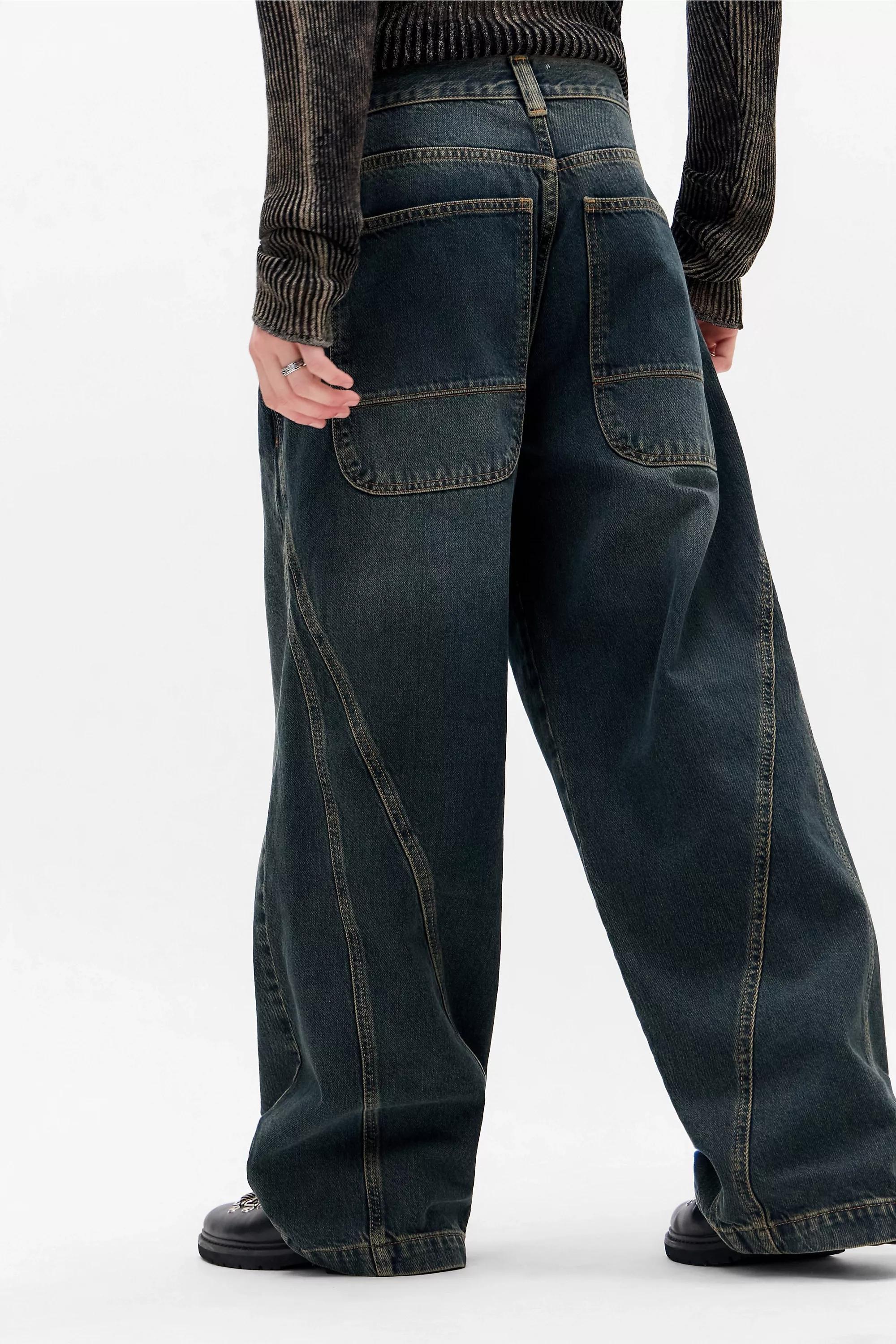 Blue Bdg Neo Green Tint Twist Jeans, BLUE, large image number 3