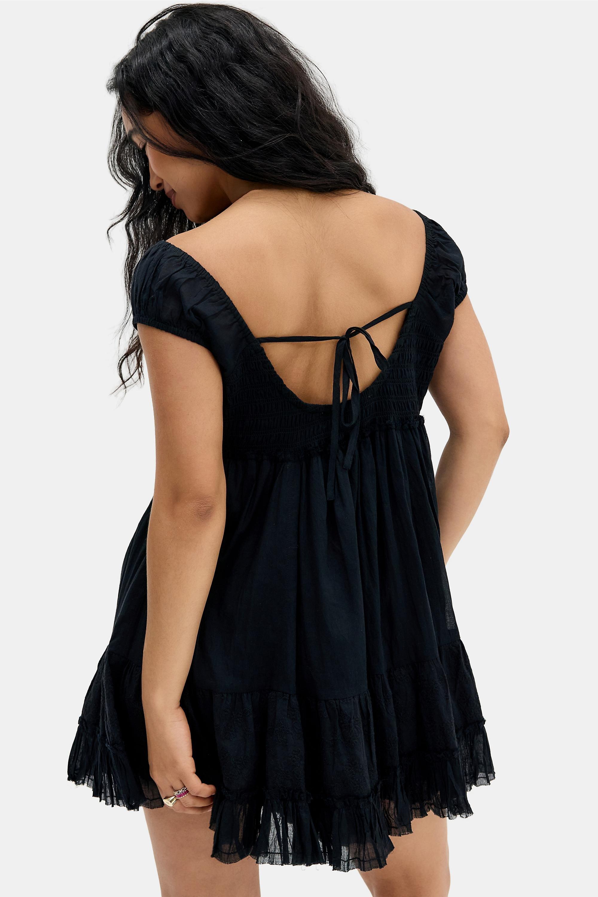 Black Kimchi Blue Belle Prairie Romper, BLK, large image number 2