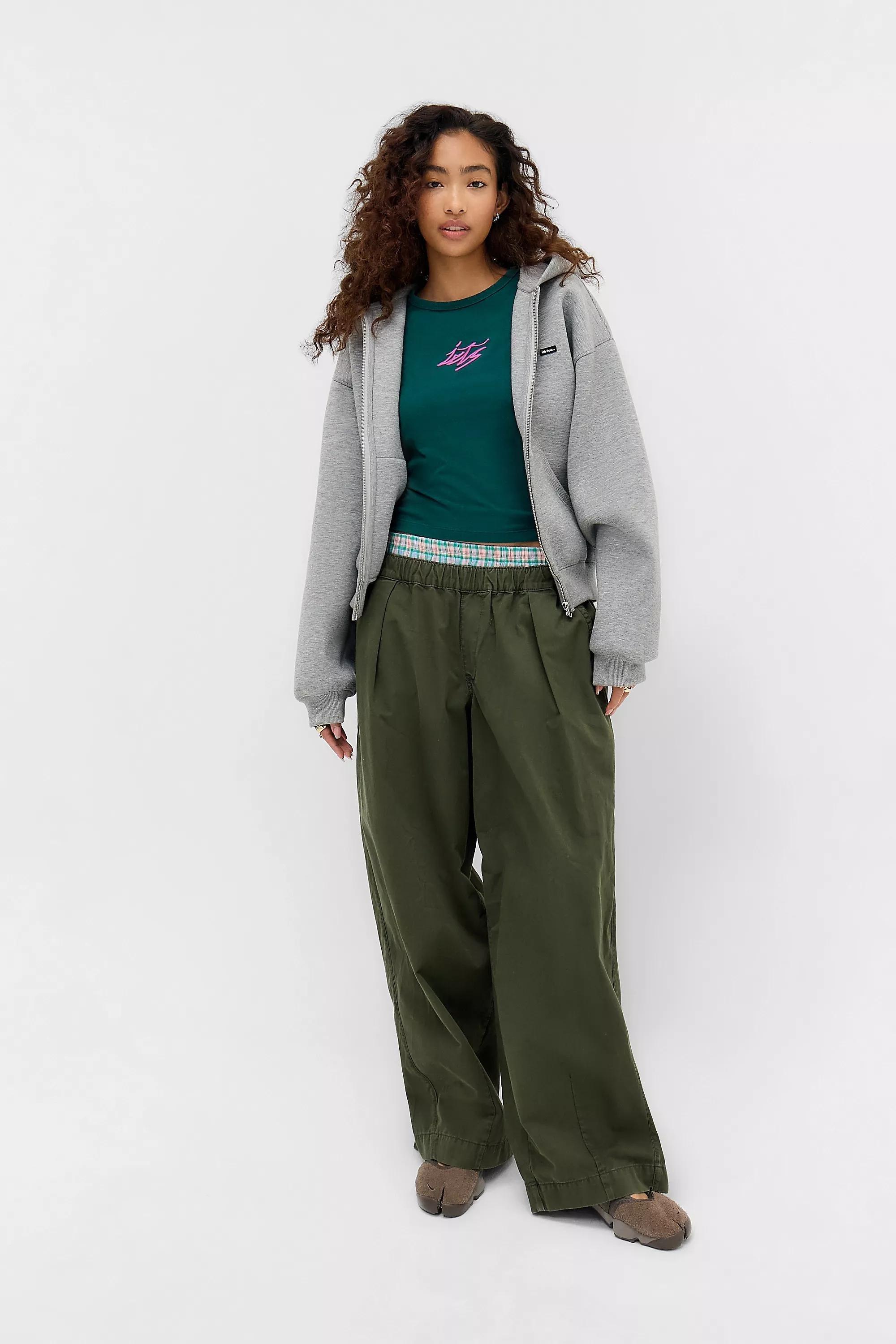 Green iets frans... Script Logo Cap Sleeve T-Shirt, D GREEN, large image number 2