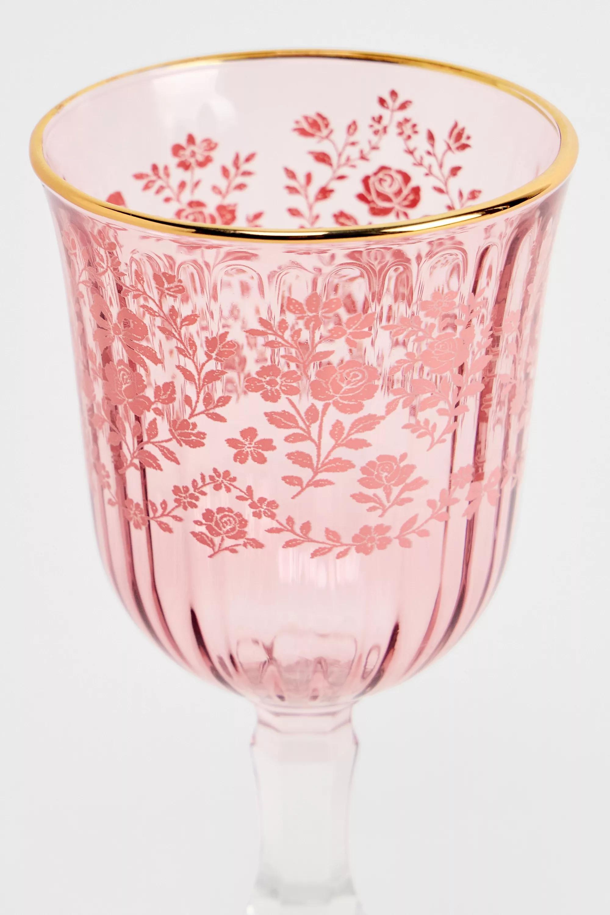 Pink Coquette Wine Glass, PINK, large image number 1