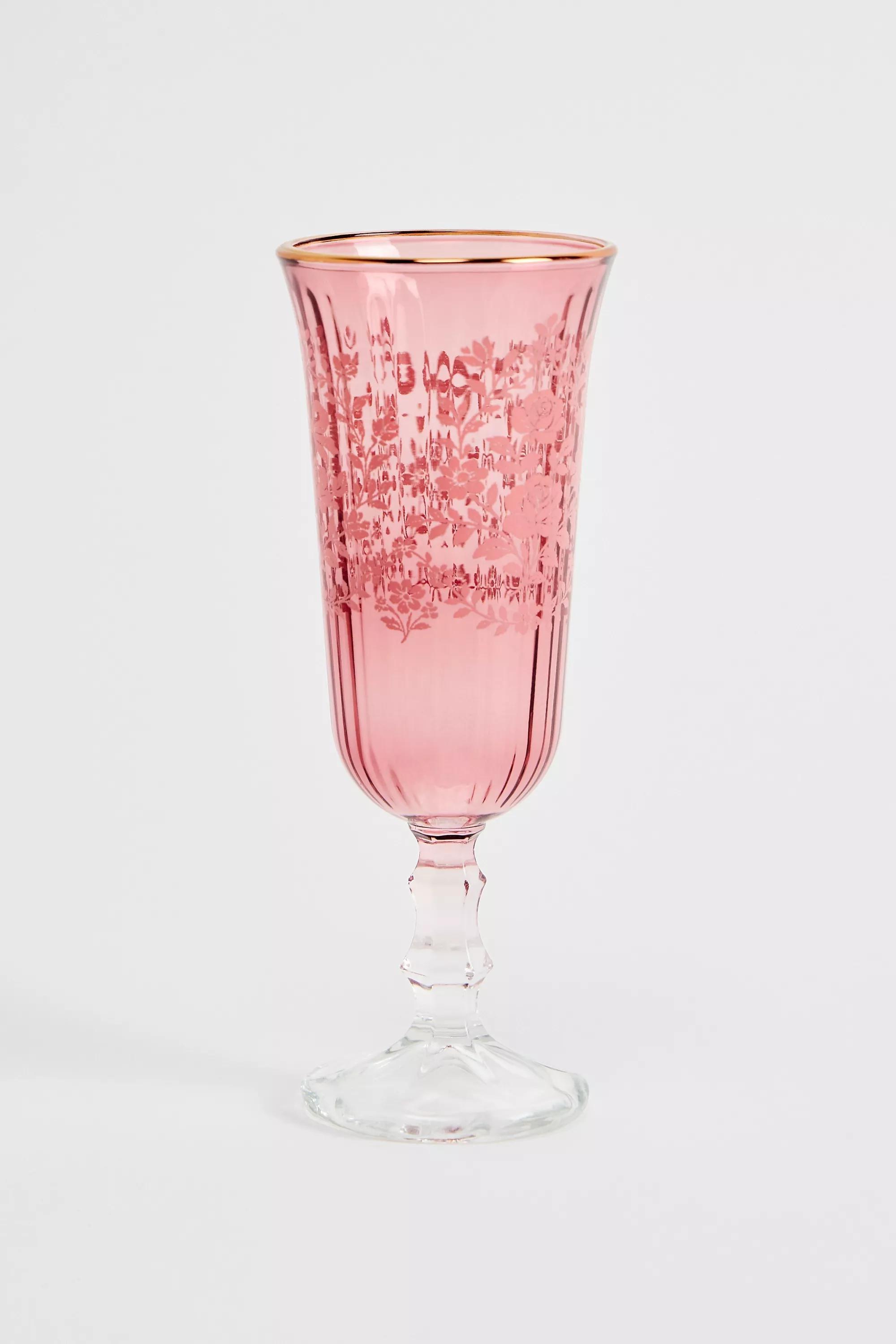 Pink Coquette Coupe Glass, PINK, large image number 0