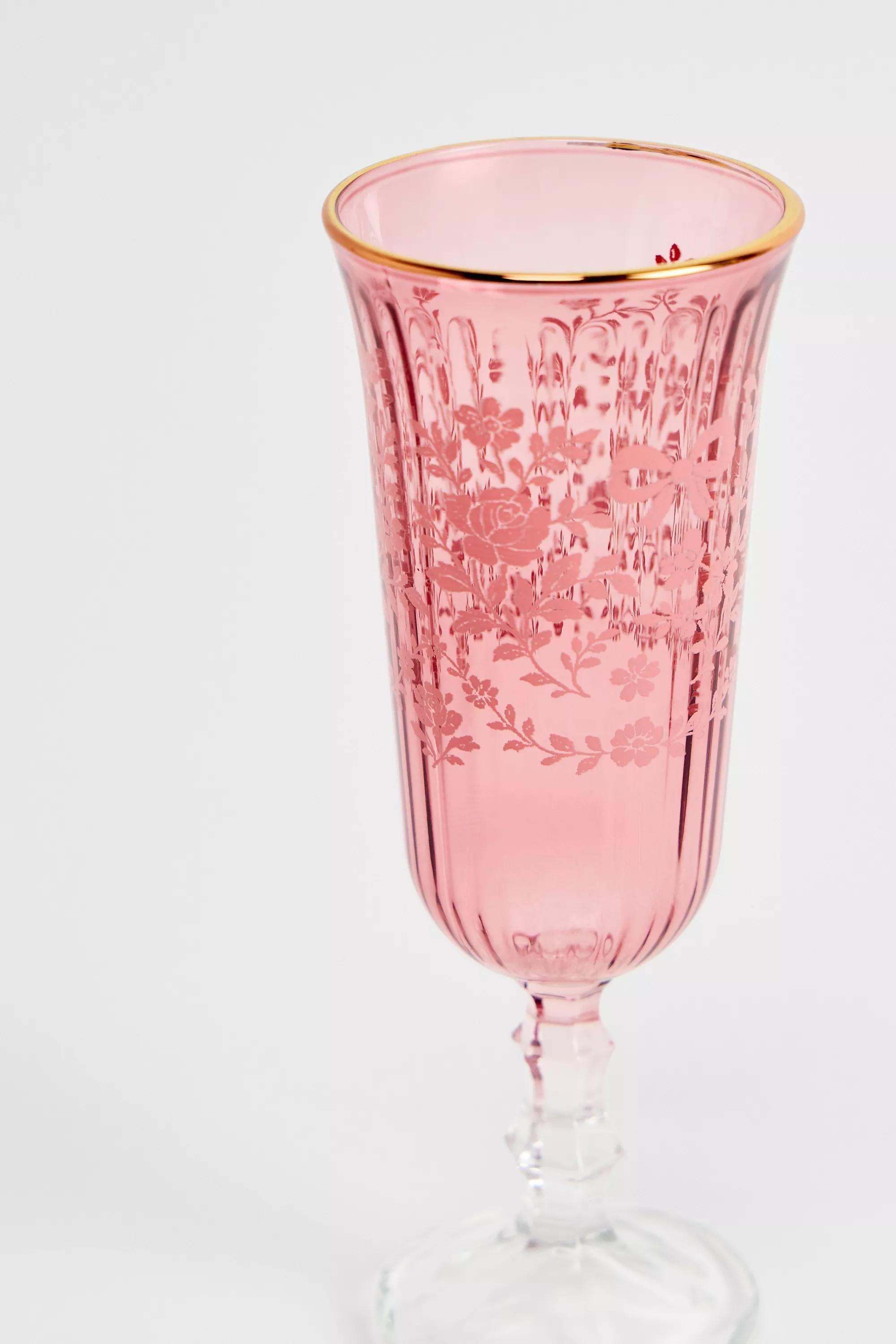 Pink Coquette Coupe Glass, PINK, large image number 1