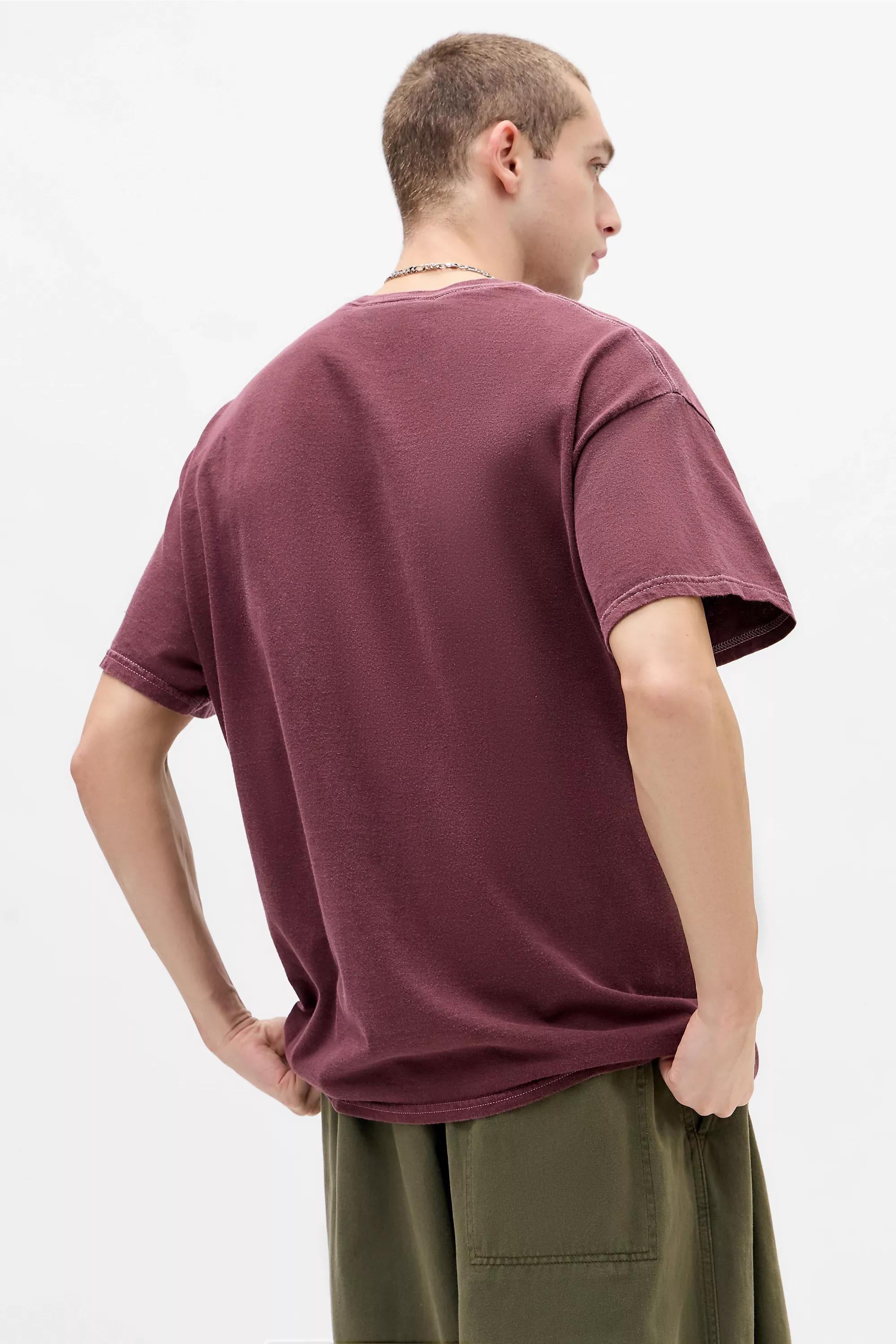 Burgundy Uo Hip Hop T-Shirt, WINE, large image number 3