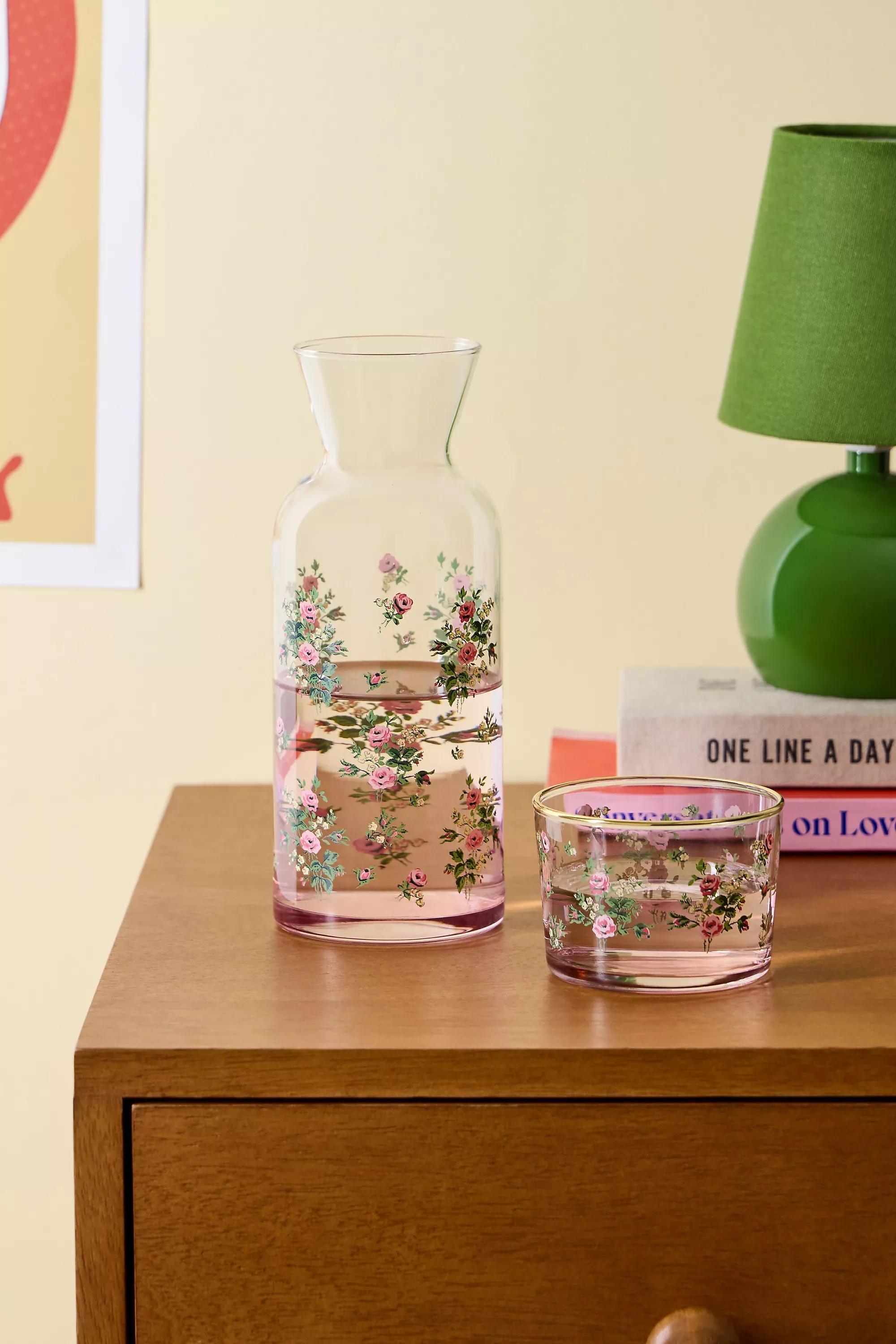 Rose Lorna Floral Carafe Set, ROSE, medium