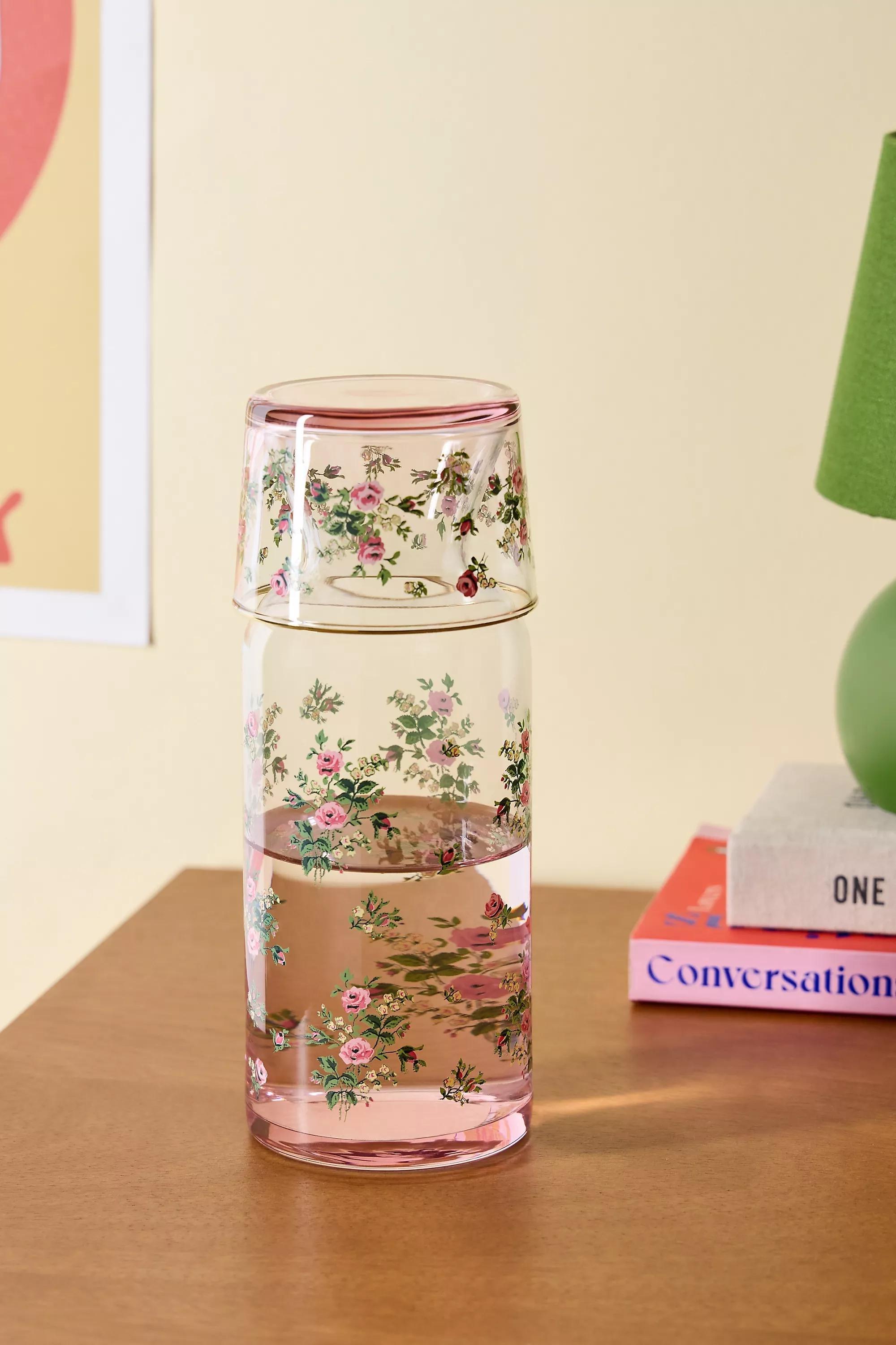 Rose Lorna Floral Carafe Set, ROSE, medium