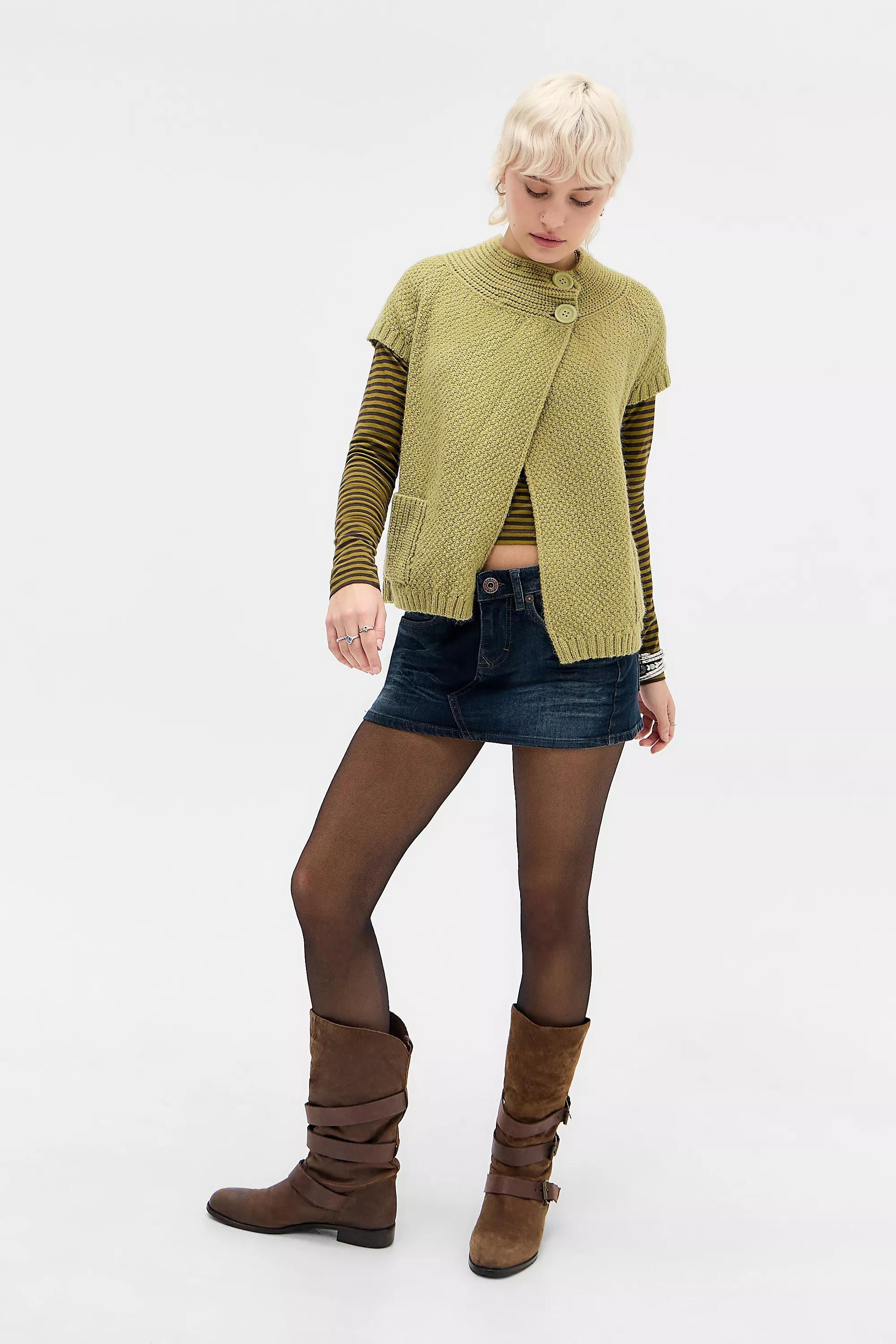 Black Blue Bdg Ultimate Mini Skirt, A301_0501, large image number 2