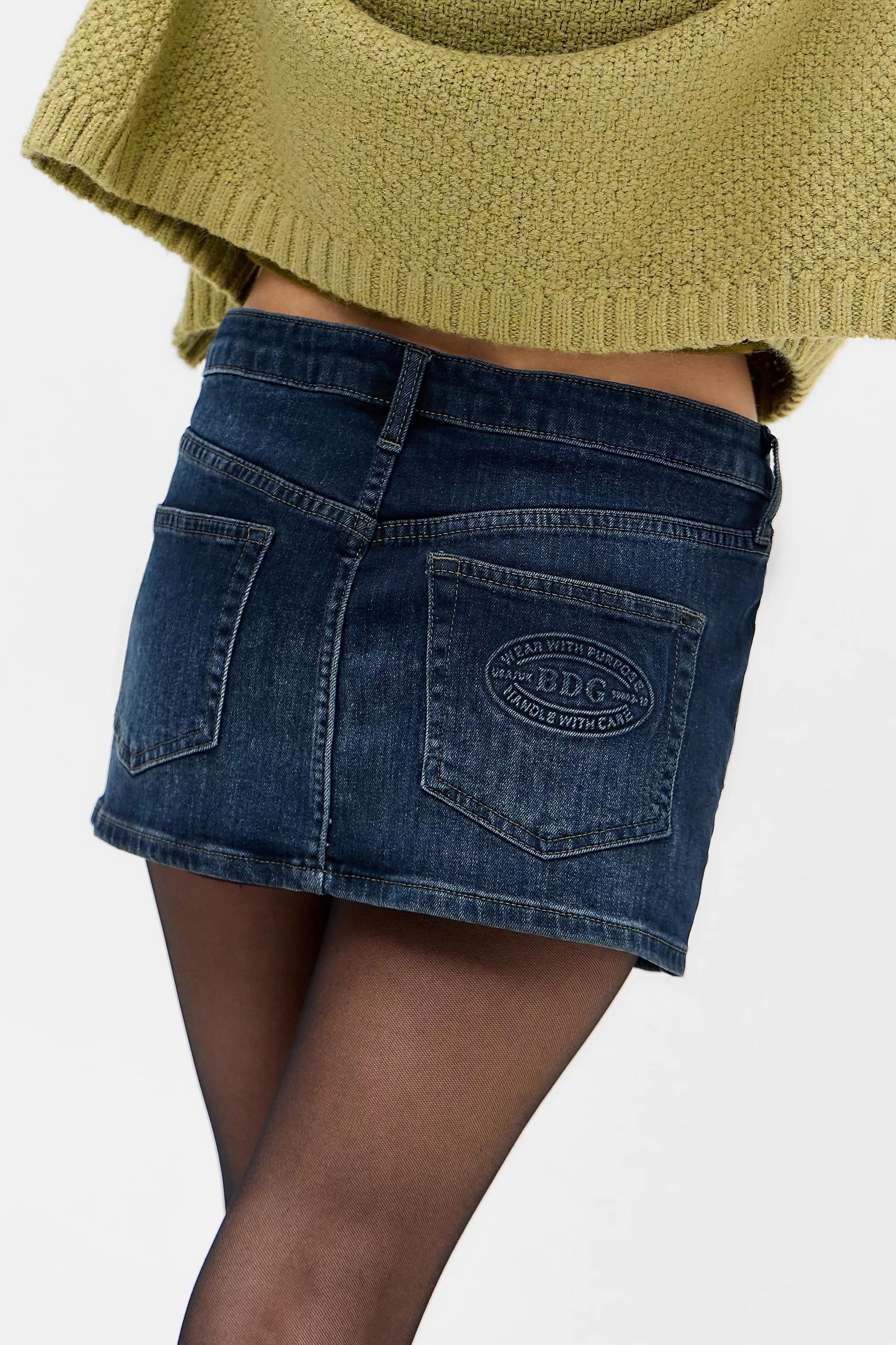 Black Blue Bdg Ultimate Mini Skirt, A301_0501, large image number 3