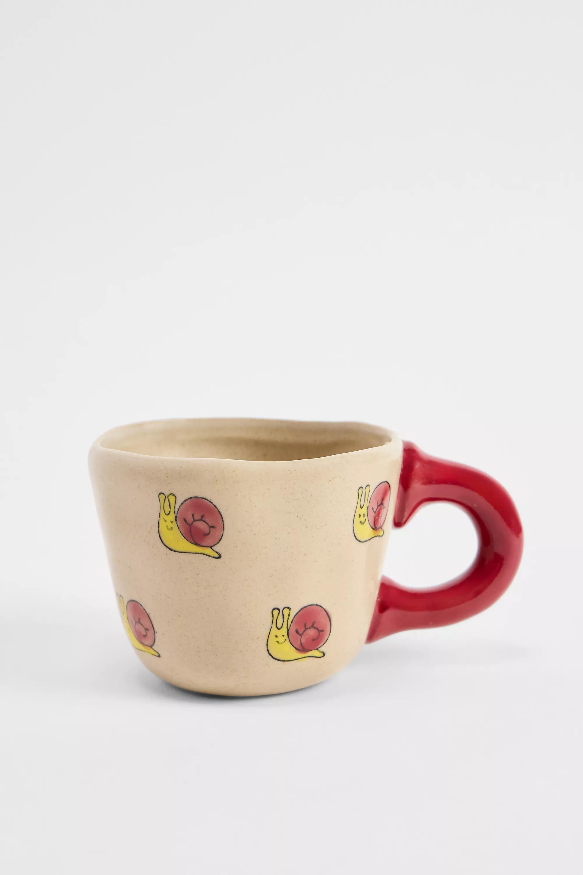 Wine Painted Snail Mug, WINE, large image number 0