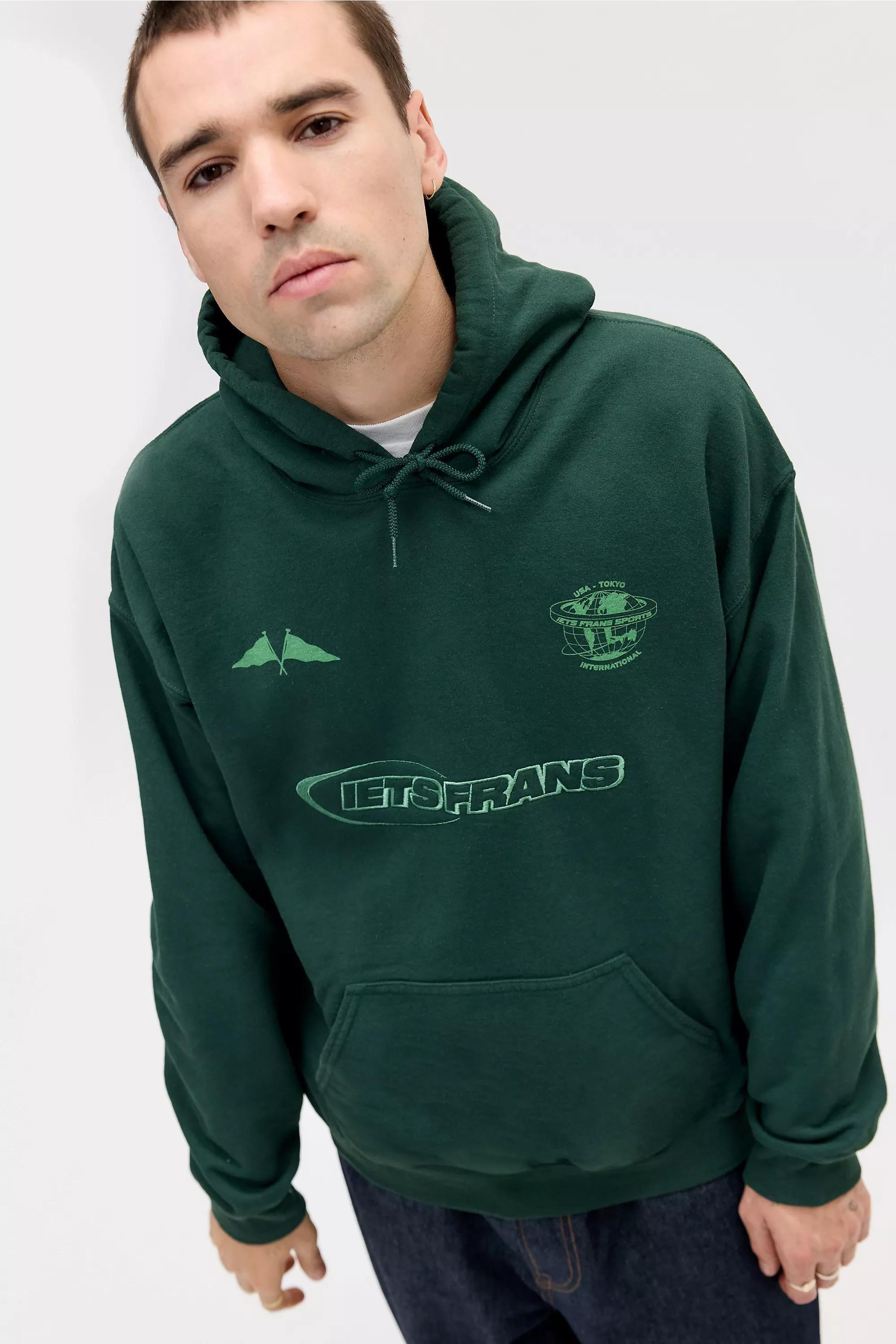 GREEN iets frans... Green Football Hoodie, GRN, medium