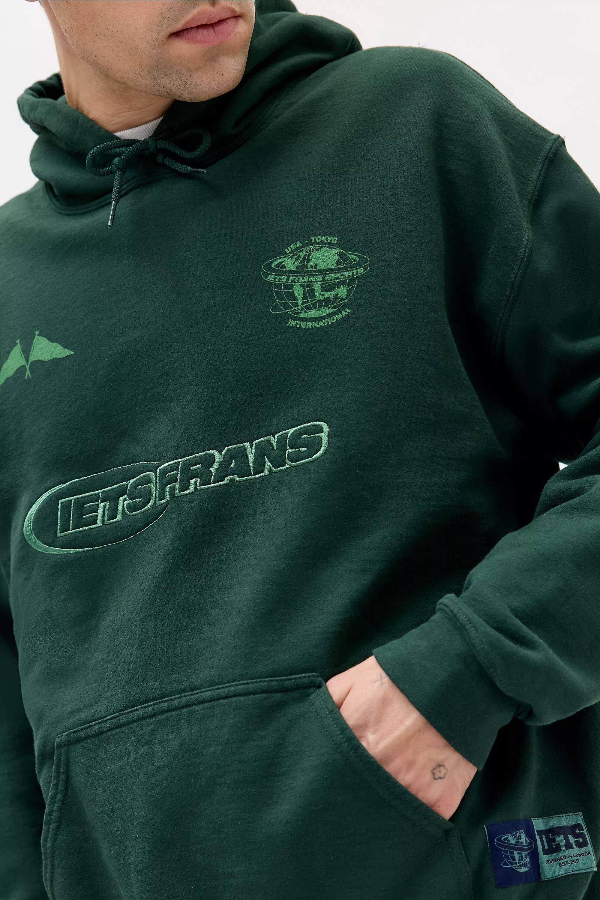 GREEN iets frans... Green Football Hoodie, GRN, medium