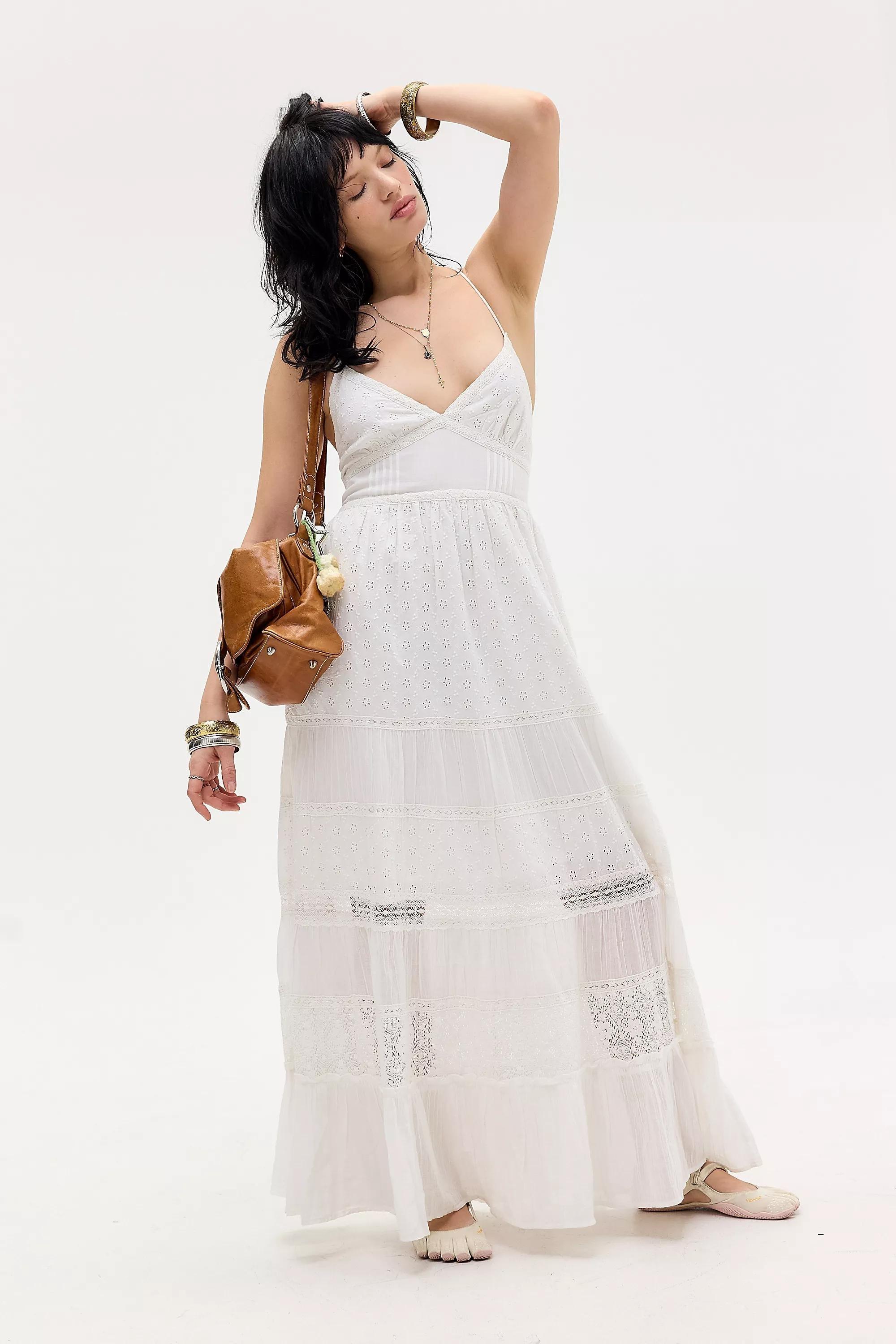 White Kimchi Blue Zola Maxi Dress, WHT, large image number 0