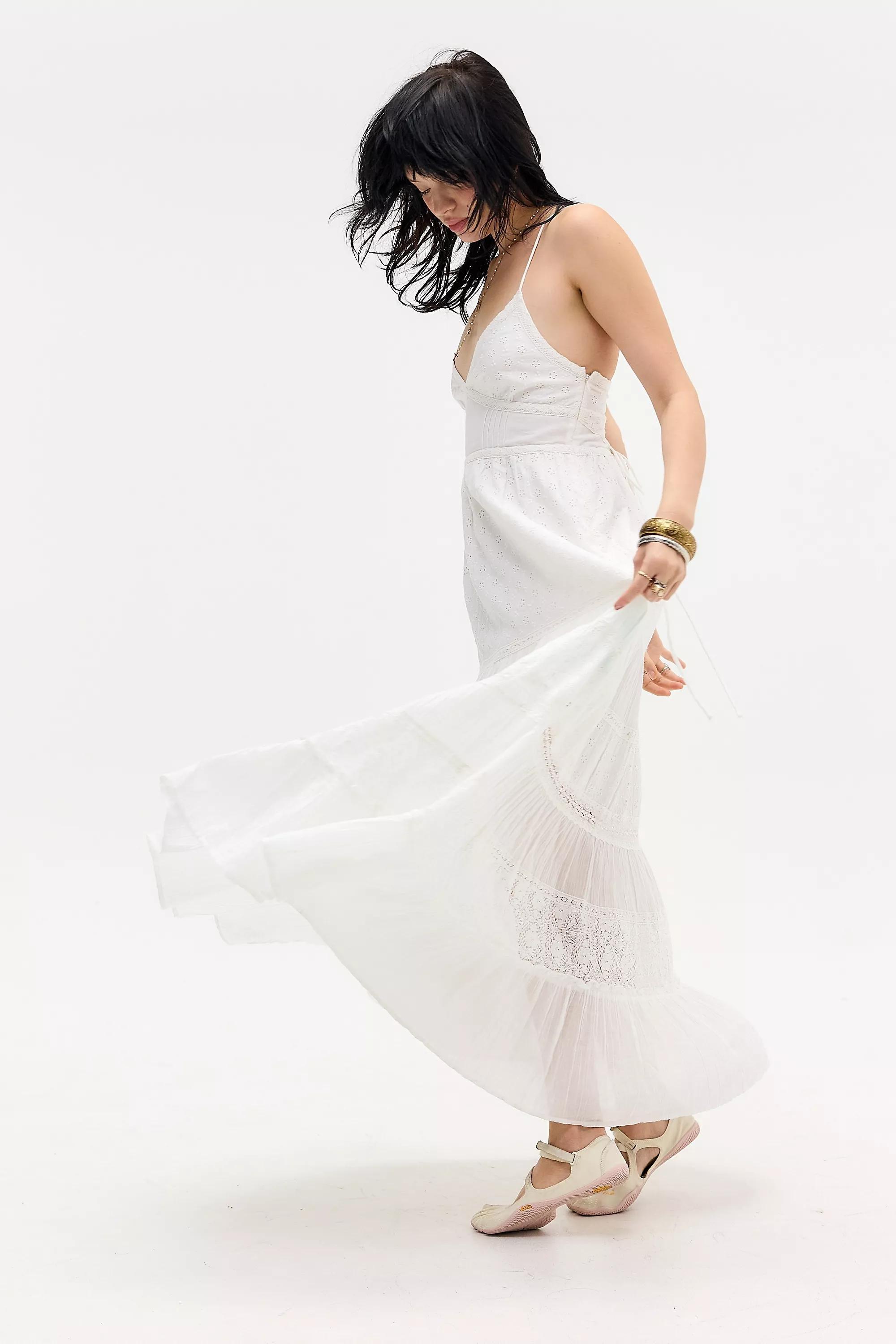 White Kimchi Blue Zola Maxi Dress, WHT, large image number 2