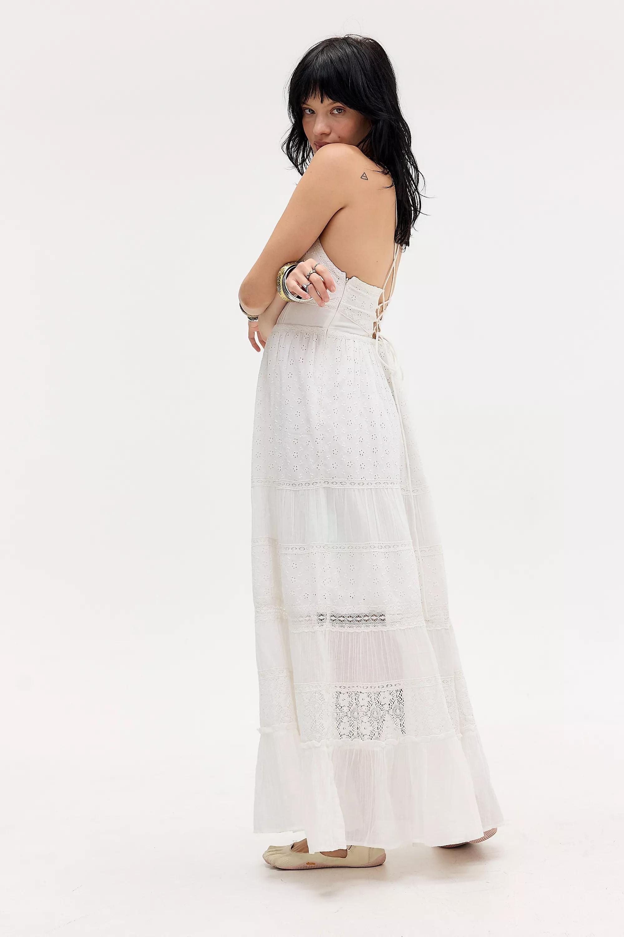 White Kimchi Blue Zola Maxi Dress, WHT, large image number 3