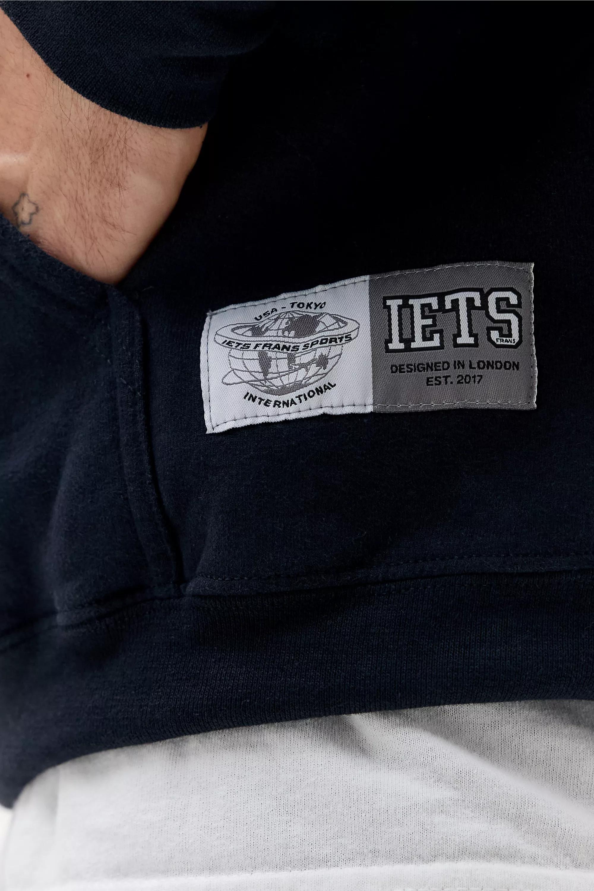 BLACK iets frans... Black Football Hoodie, BLK, large image number 4