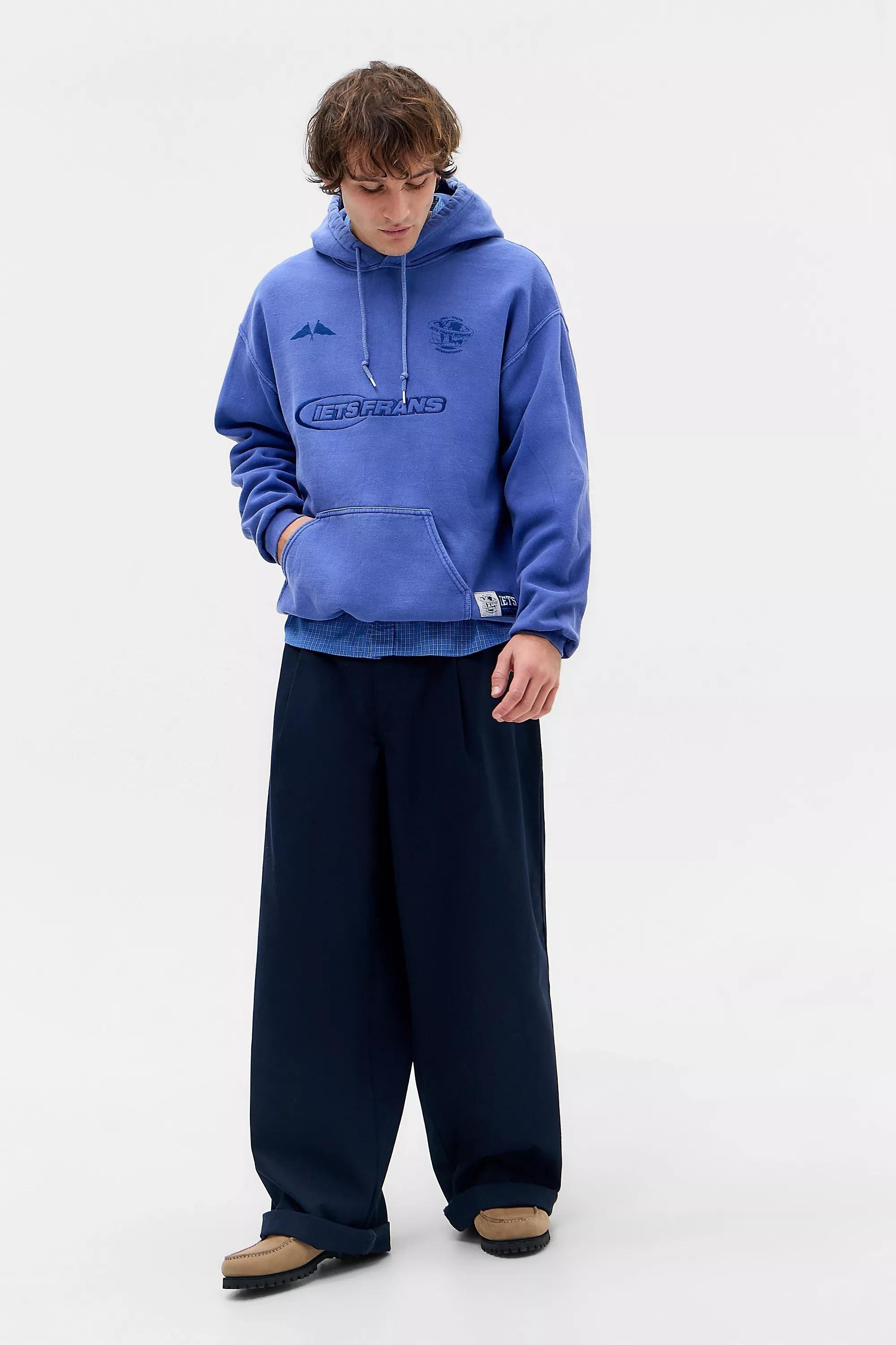 BLUE iets frans... Cobalt Football Hoodie, BLUE, large image number 2