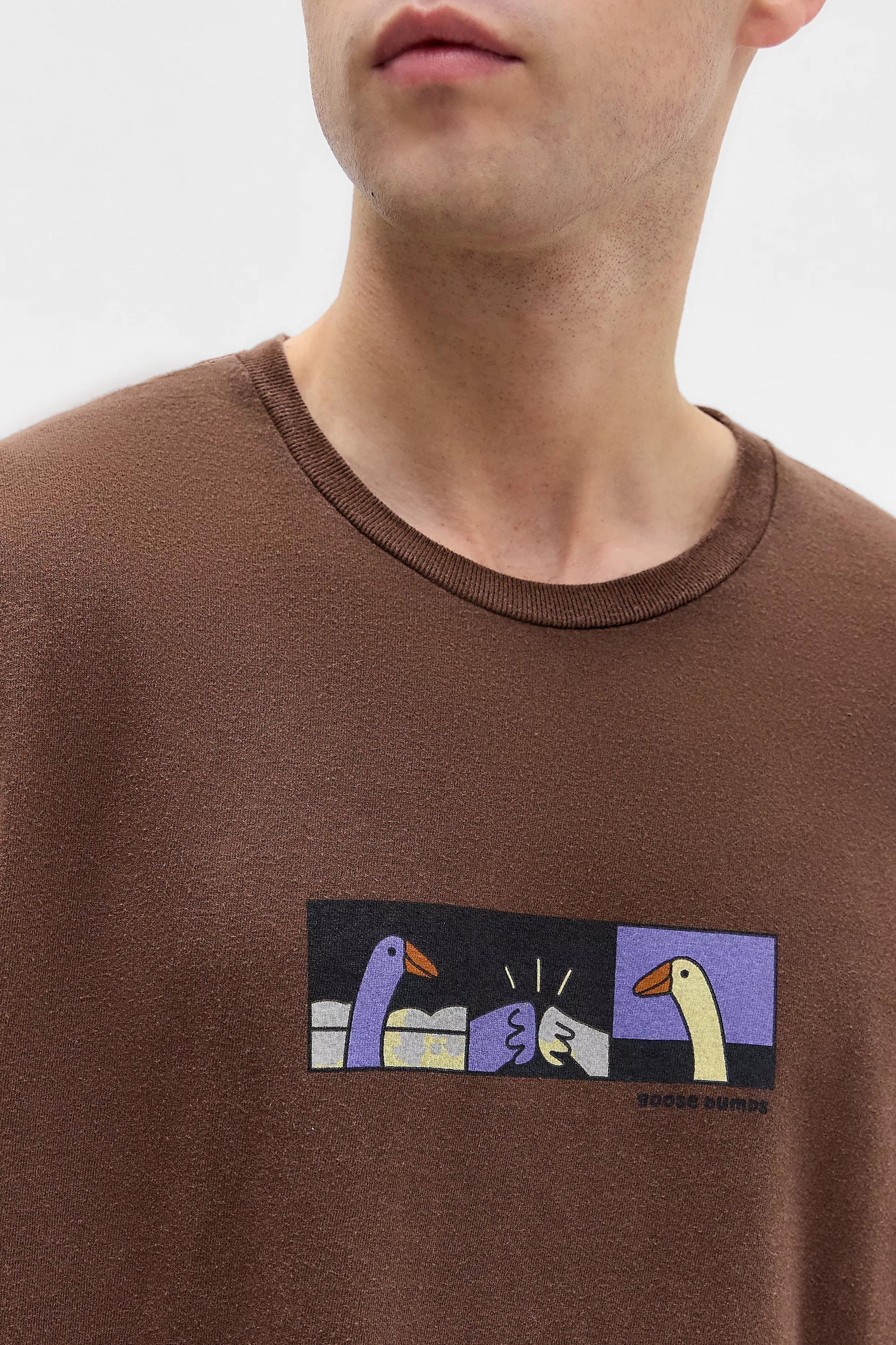 Brown Brown Goosebumps Tee, BRN, large image number 1