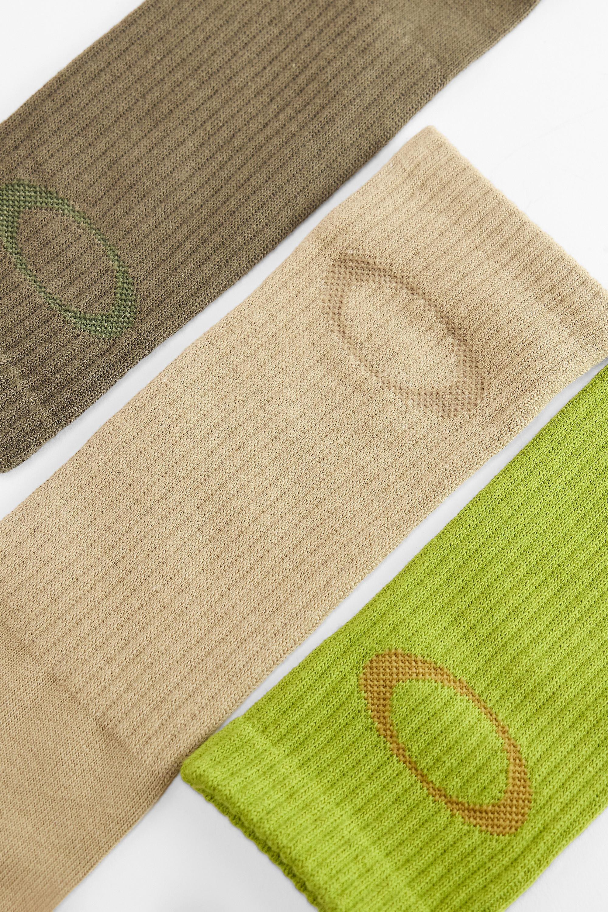 Brown Oakley Uo Exclusive Ellipse Crew Socks 3-Pack, BRN, large image number 1