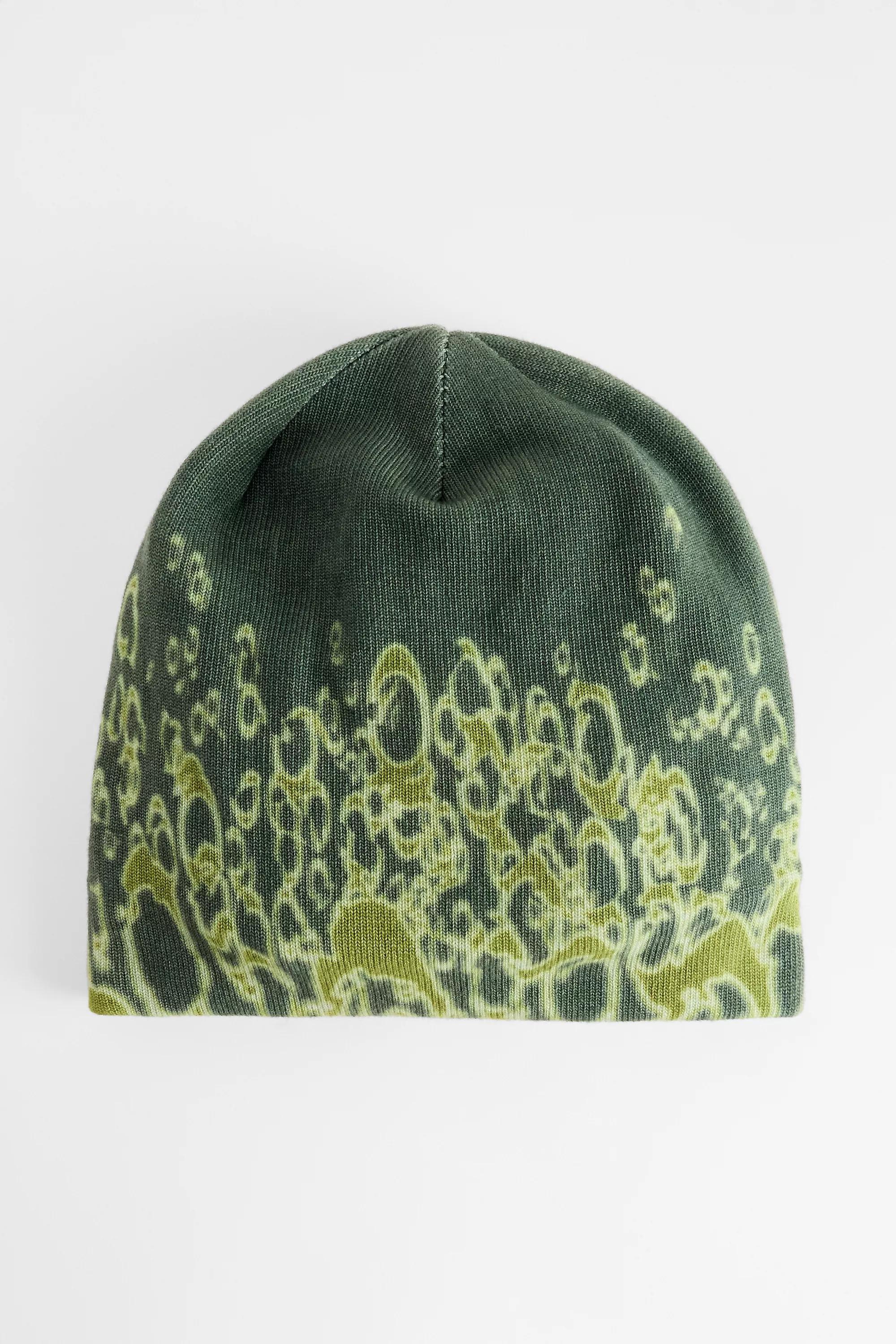 Green Oakley UO Exclusive Ellipse Graphic Beanie, GRN, large image number 2