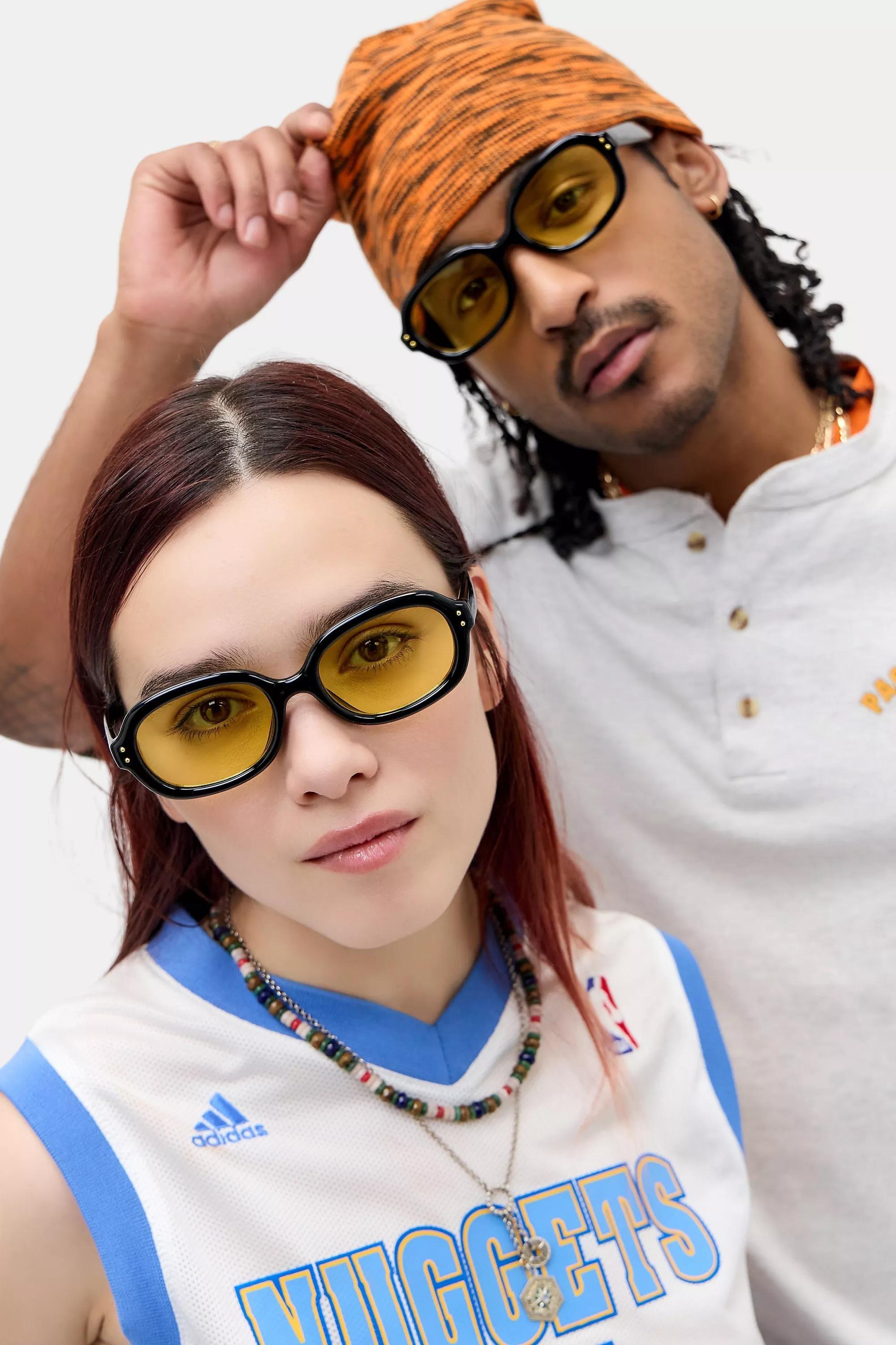 Black Uo Oslo Sunglasses, BLK, large image number 0