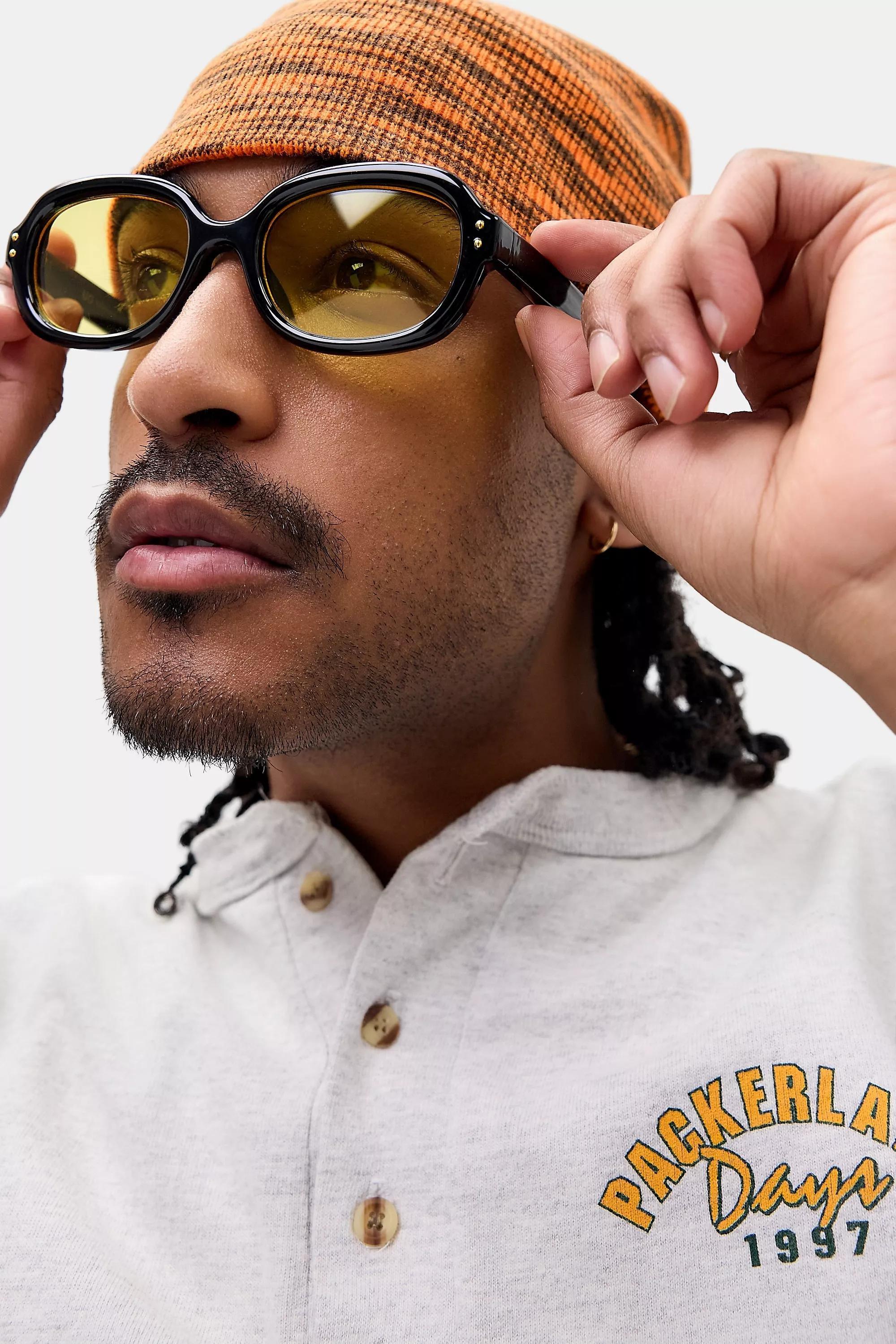 Black Uo Oslo Sunglasses, BLK, large image number 2