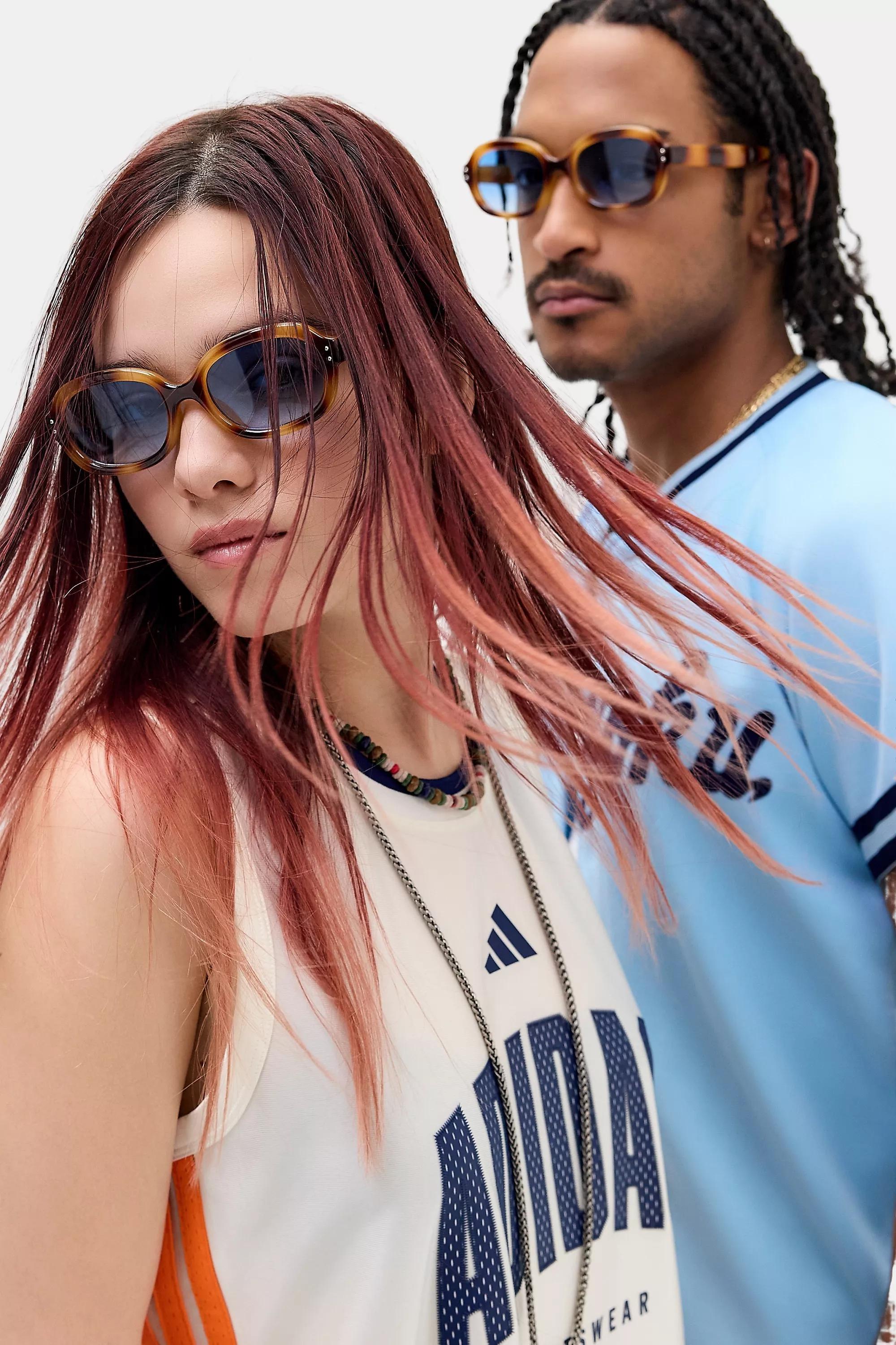 Blue Uo Oslo Sunglasses, BLUE, large image number 0