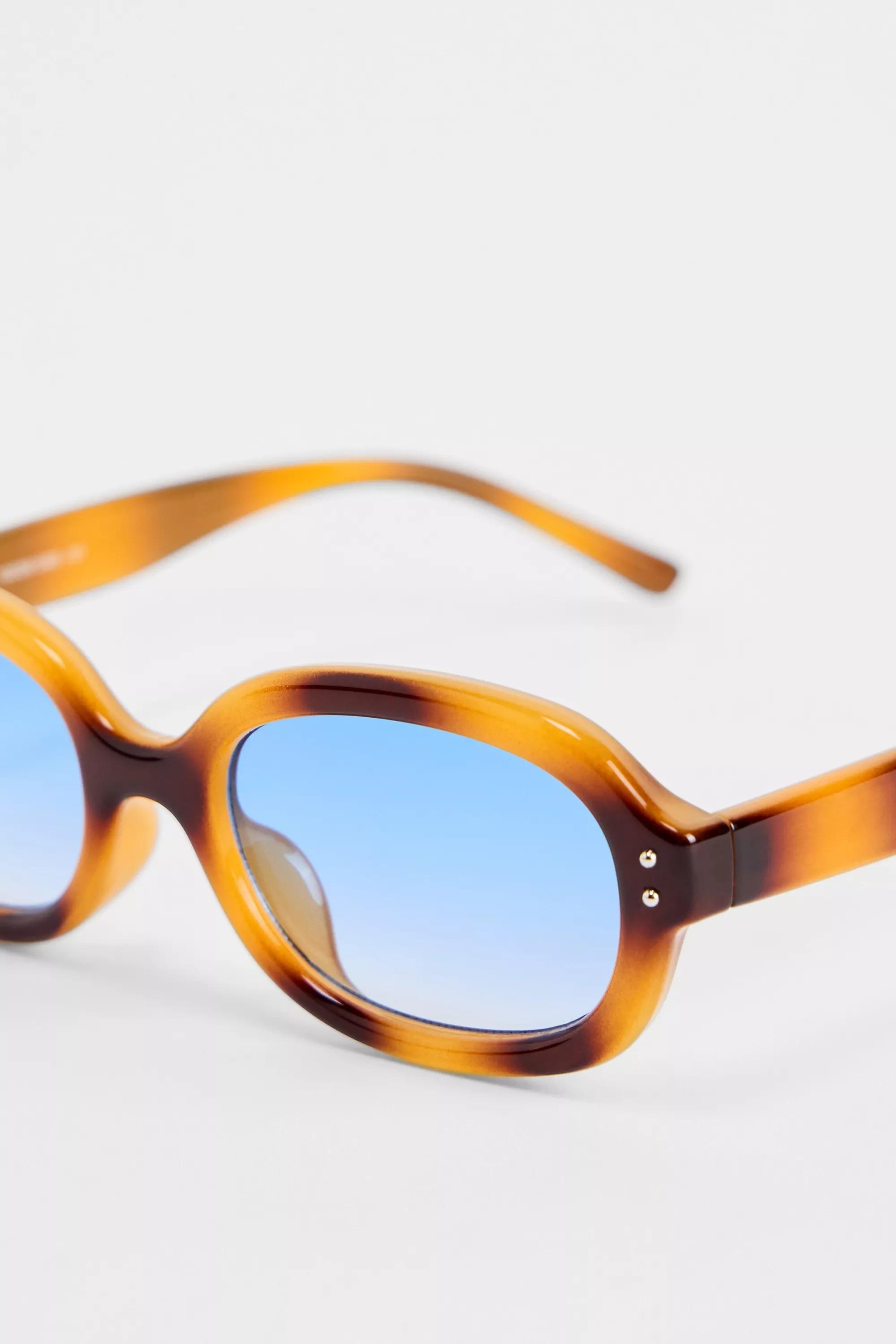 Blue Uo Oslo Sunglasses, BLUE, large image number 3