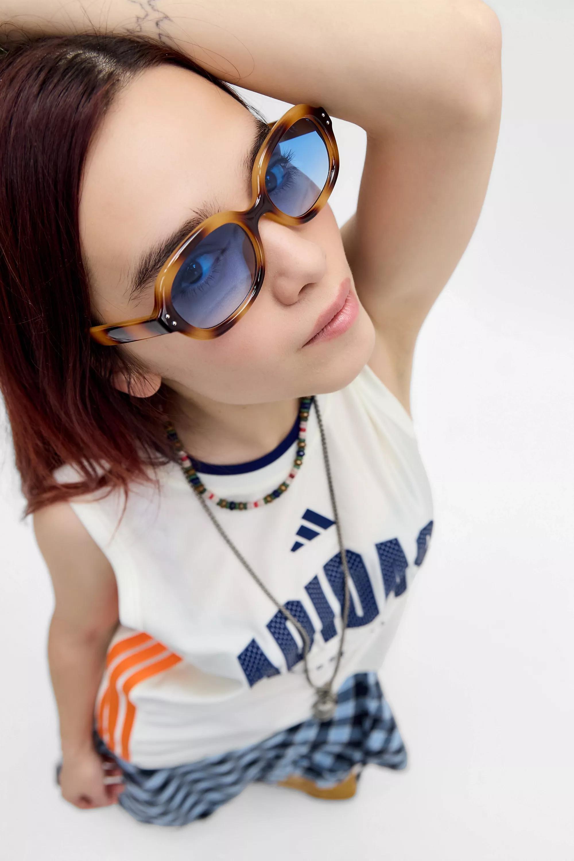 Blue Uo Oslo Sunglasses, BLUE, large image number 4