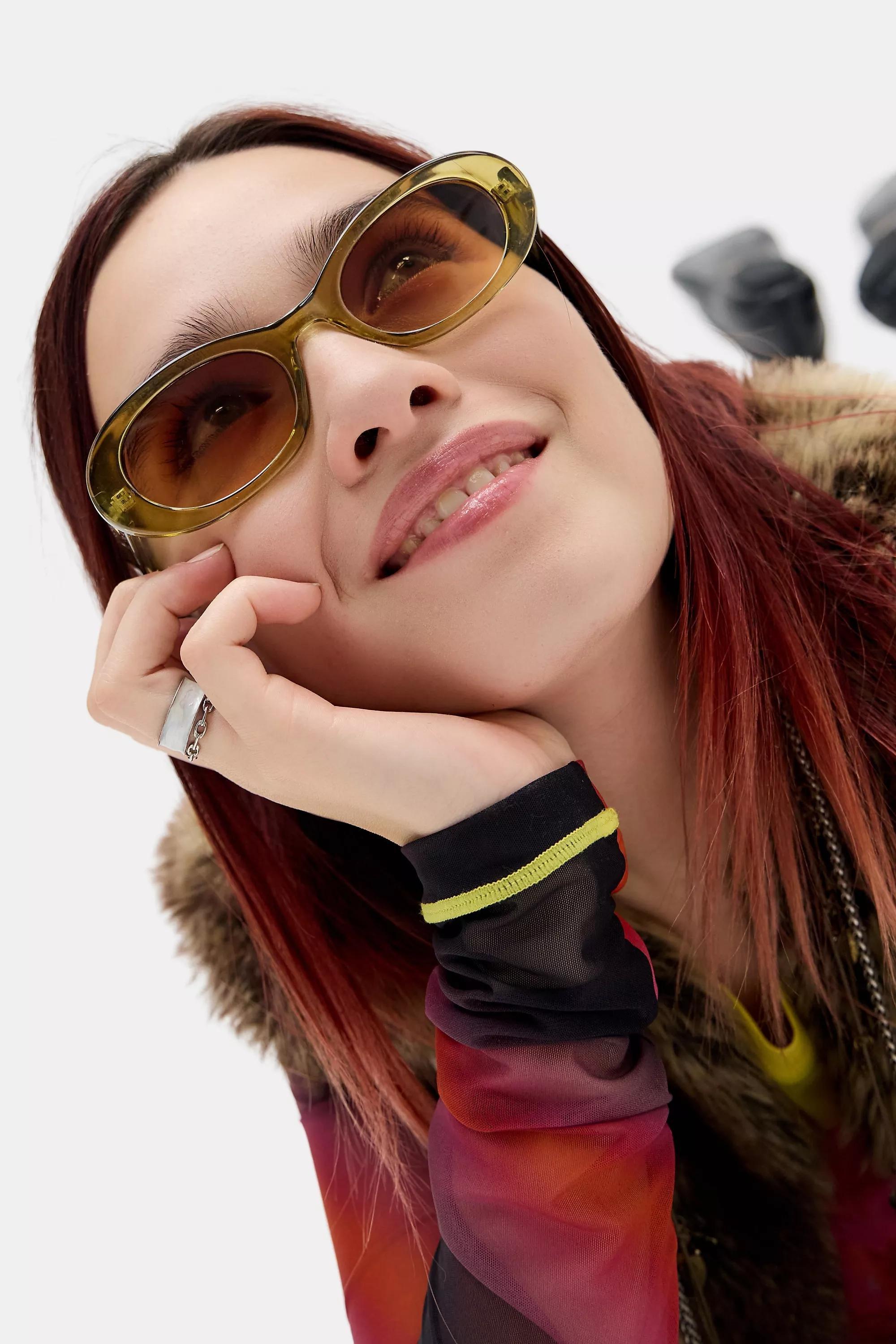 Khaki Uo Seville Sunglasses, KHAKI, large image number 0