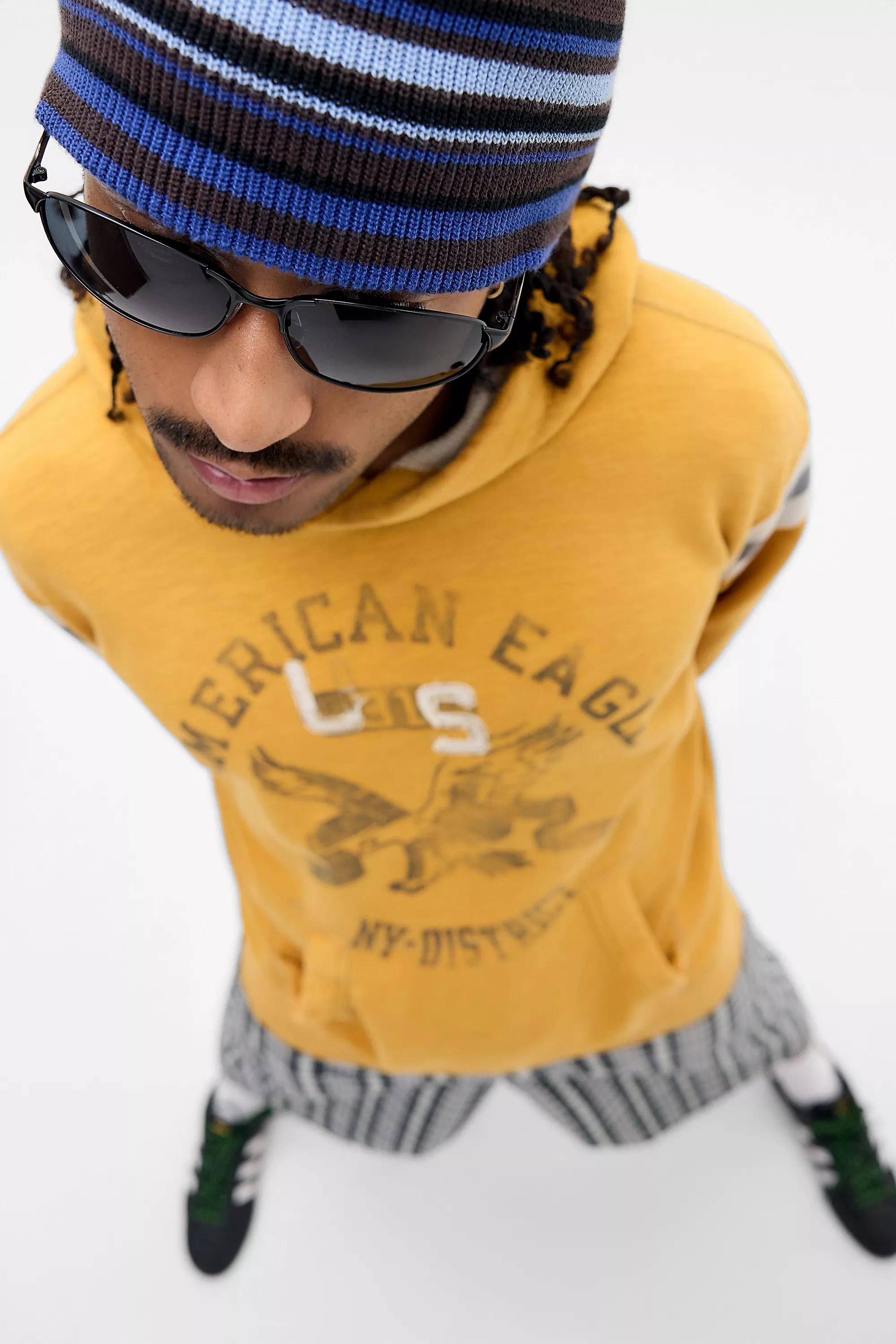 Black Uo Wire Frame Sunglasses, BLK, large image number 0